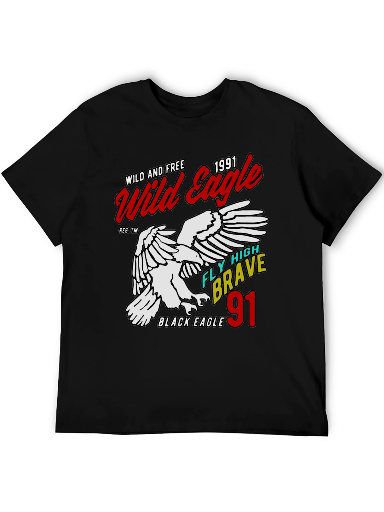 Wild Eagle 1991 Graphic Tee - Black