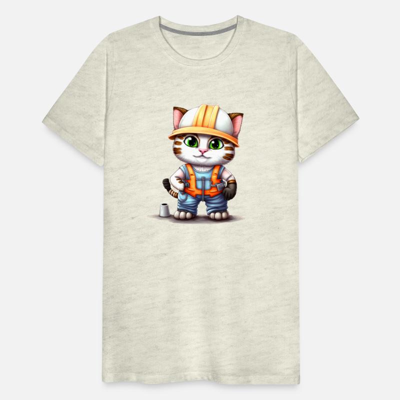 Worker Cat Cute Animal Lover.