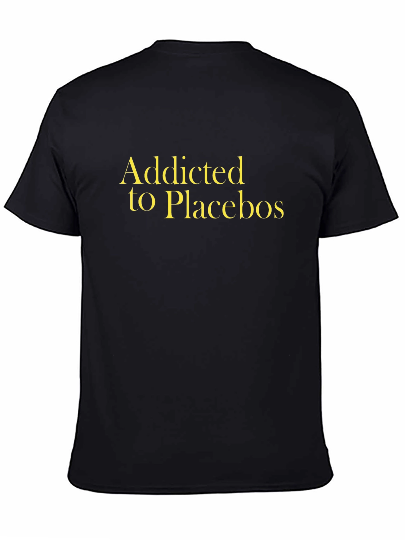 Addicted to Placebos Black Graphic Tee