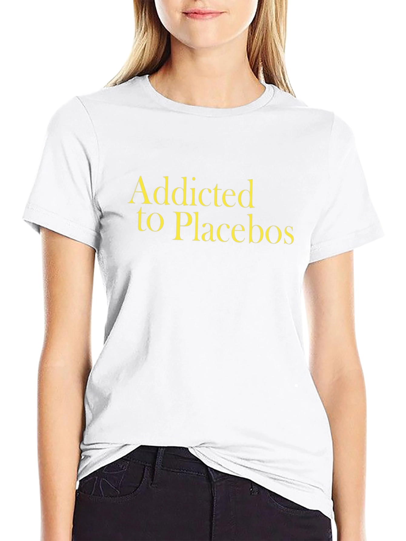 Addicted to Placebos Black Graphic Tee