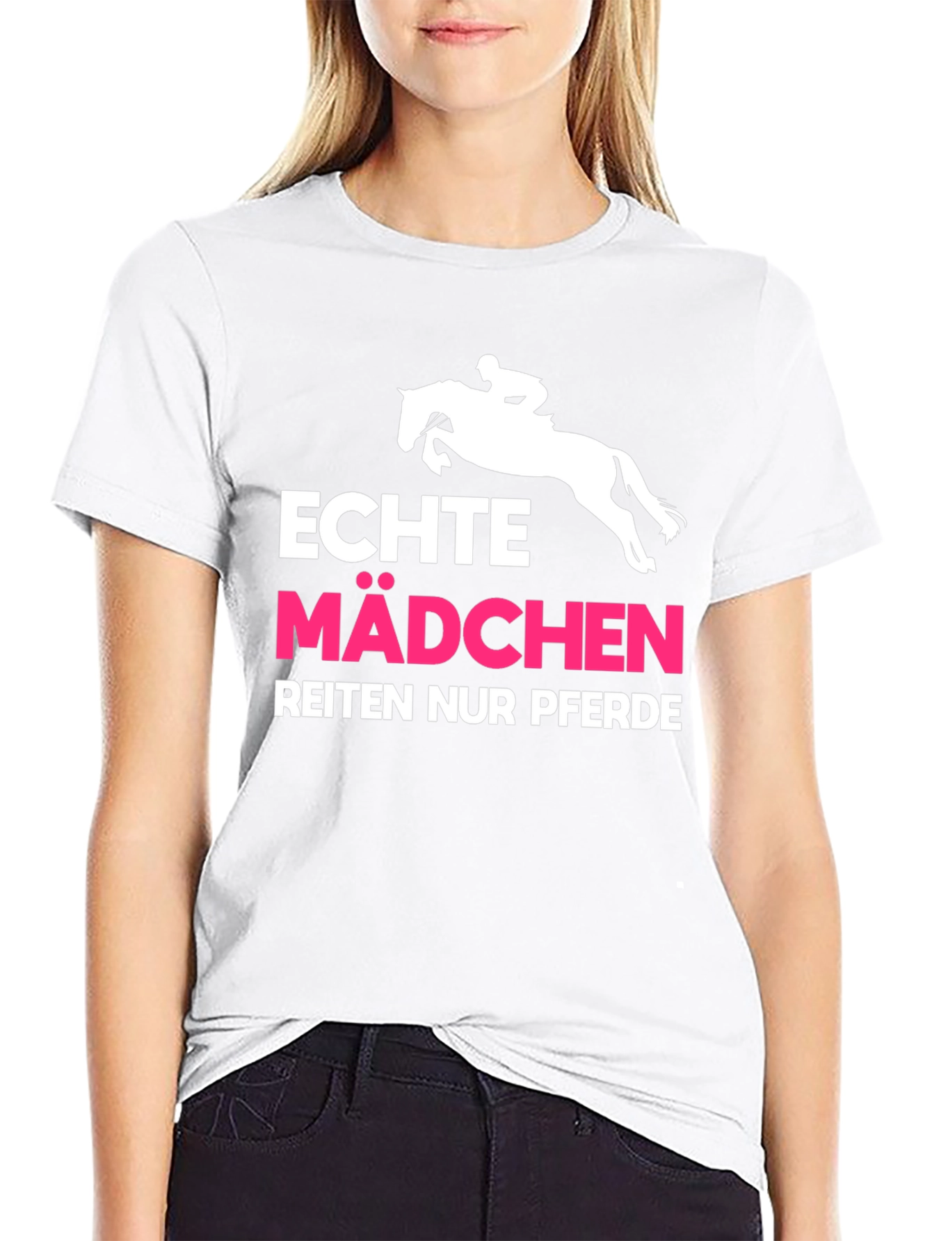Echte Mädchen Reiten Nur Pferde Graphic Tee