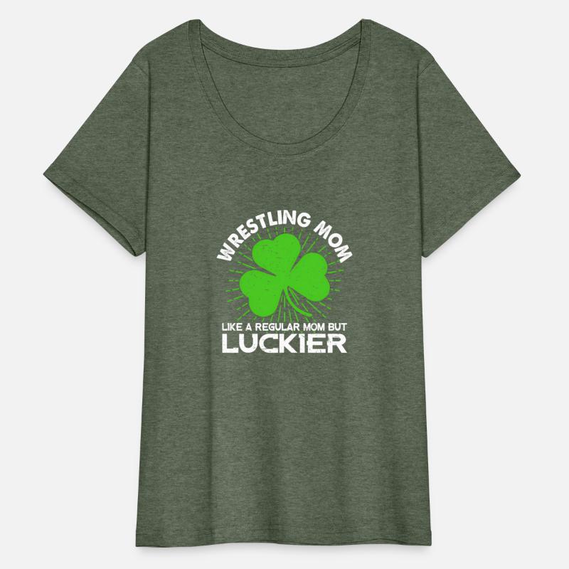 Wrestling Mom St Patrick'S Day Lucky Irish Mama
