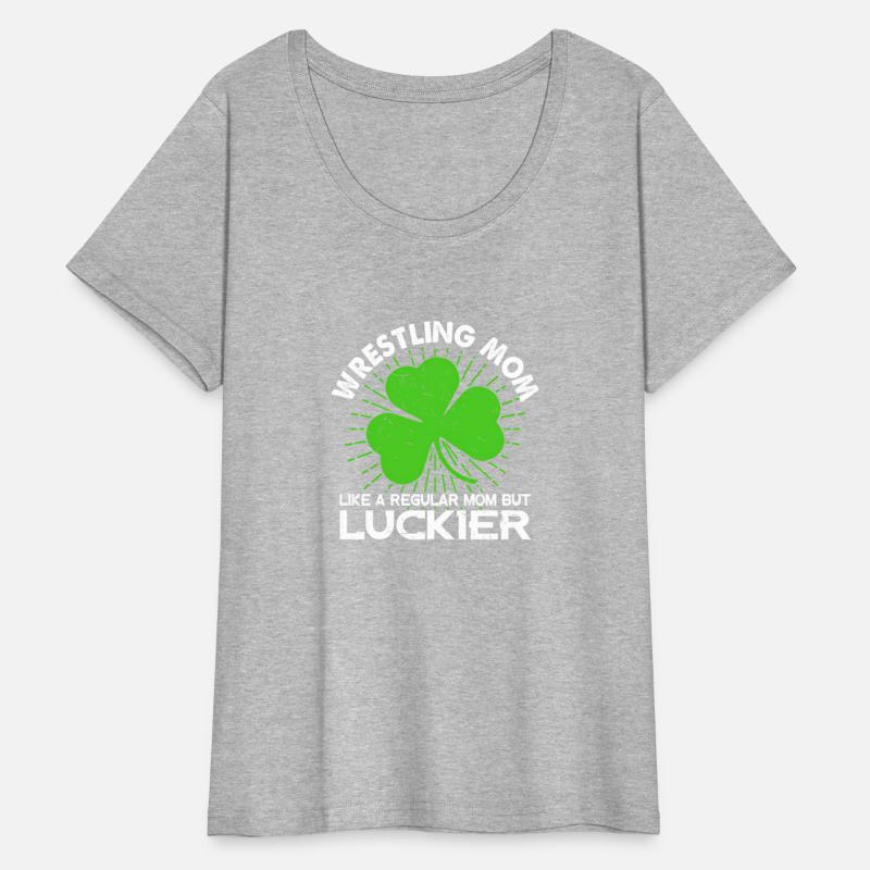 Wrestling Mom St Patrick'S Day Lucky Irish Mama