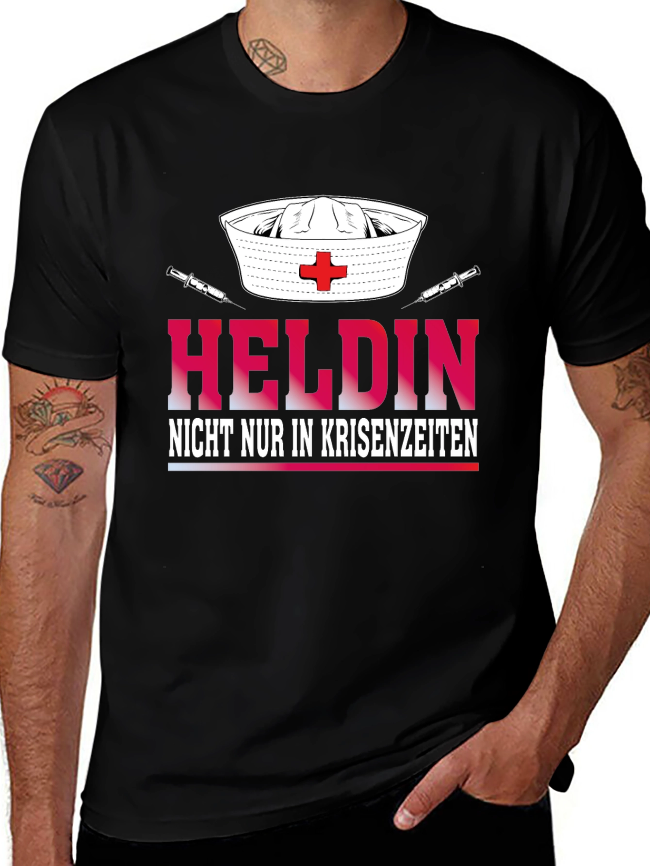 Hero Nurse T-Shirt - Helden Nicht Nur In Krisenzeiten