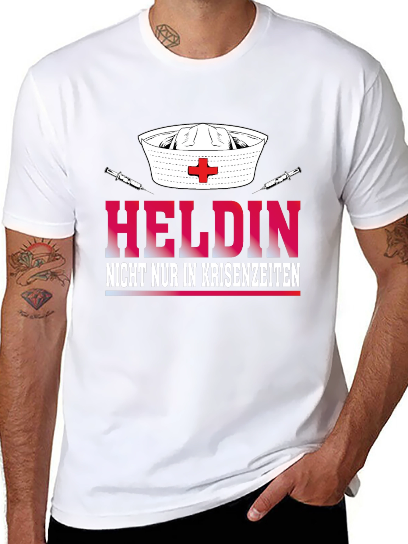 Hero Nurse T-Shirt - Helden Nicht Nur In Krisenzeiten
