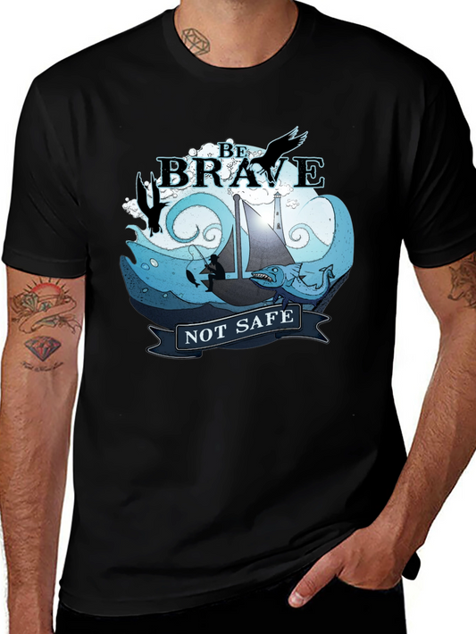 Be Brave Graphic T-Shirt - Black