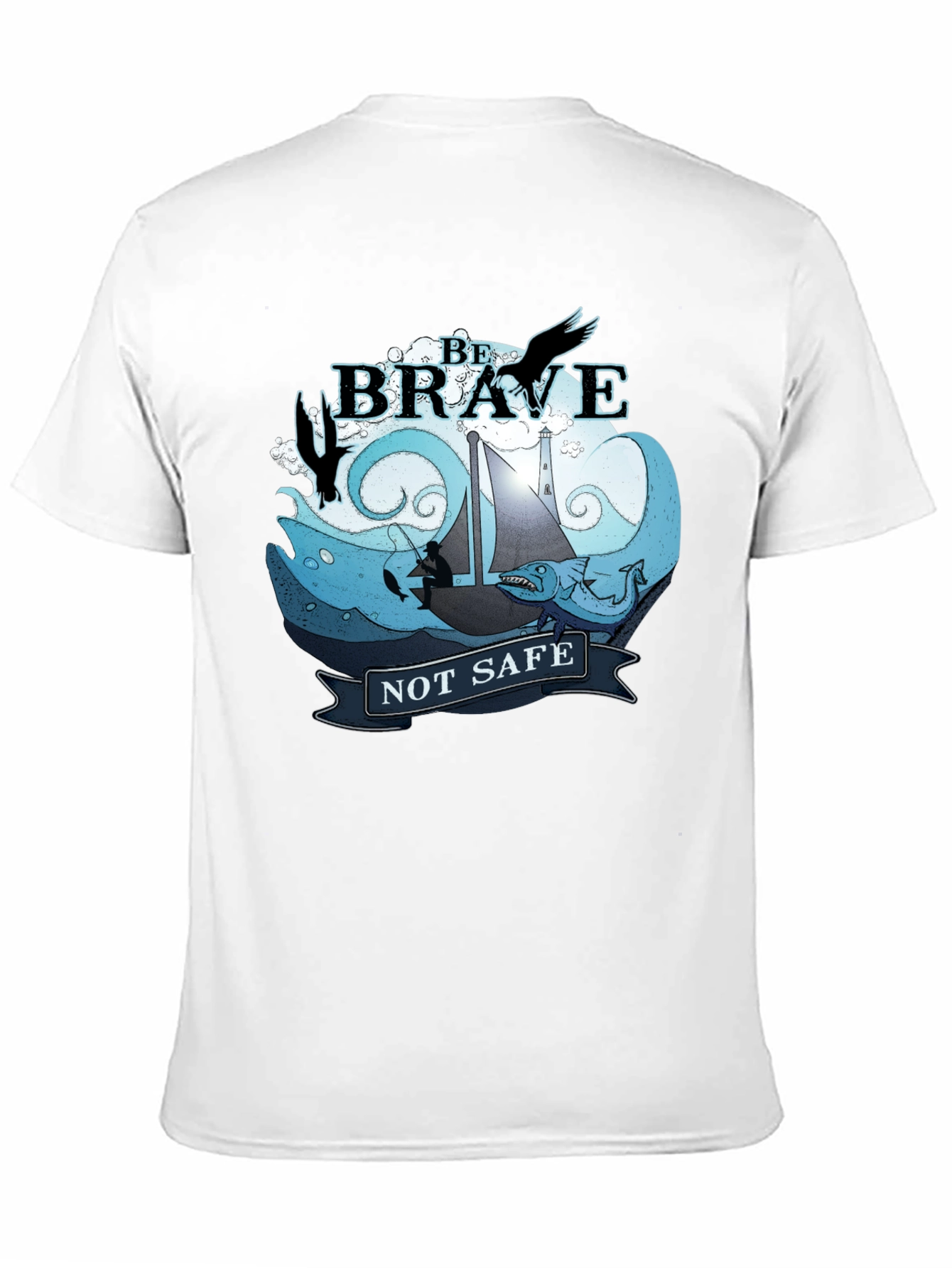 Be Brave Graphic T-Shirt - Black