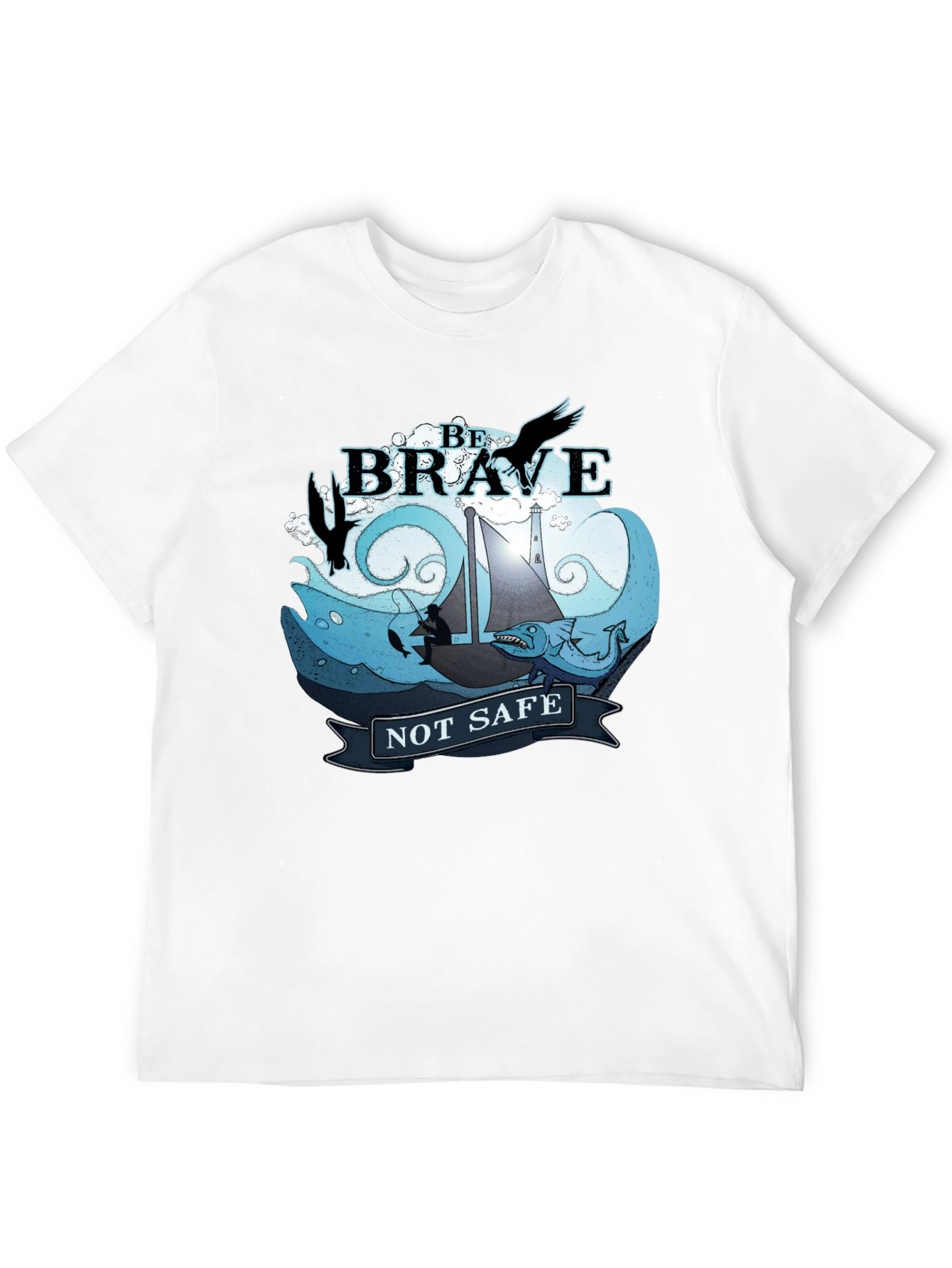 Be Brave Graphic T-Shirt - Black