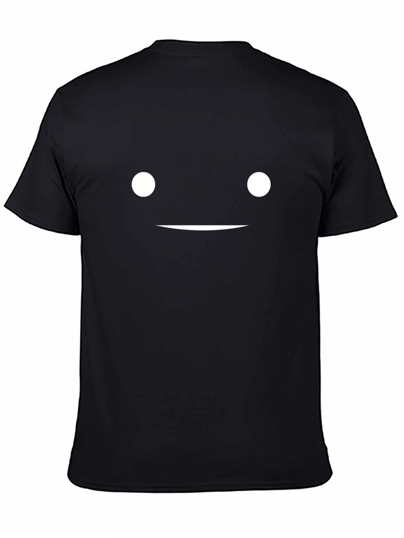 Minimalist Face Graphic Black T-Shirt