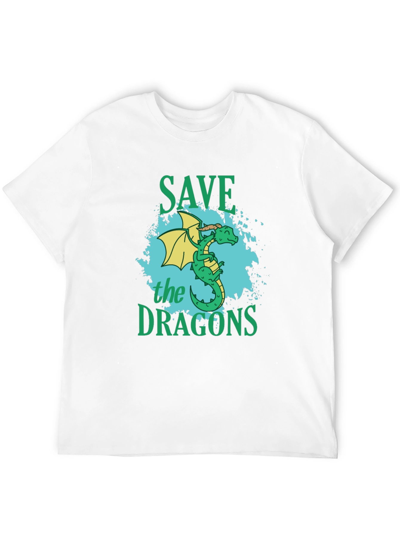 Save the Dragons Graphic T-Shirt - Black