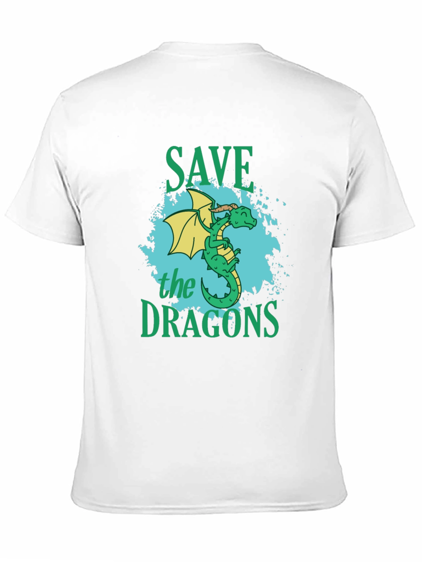 Save the Dragons Graphic T-Shirt - Black