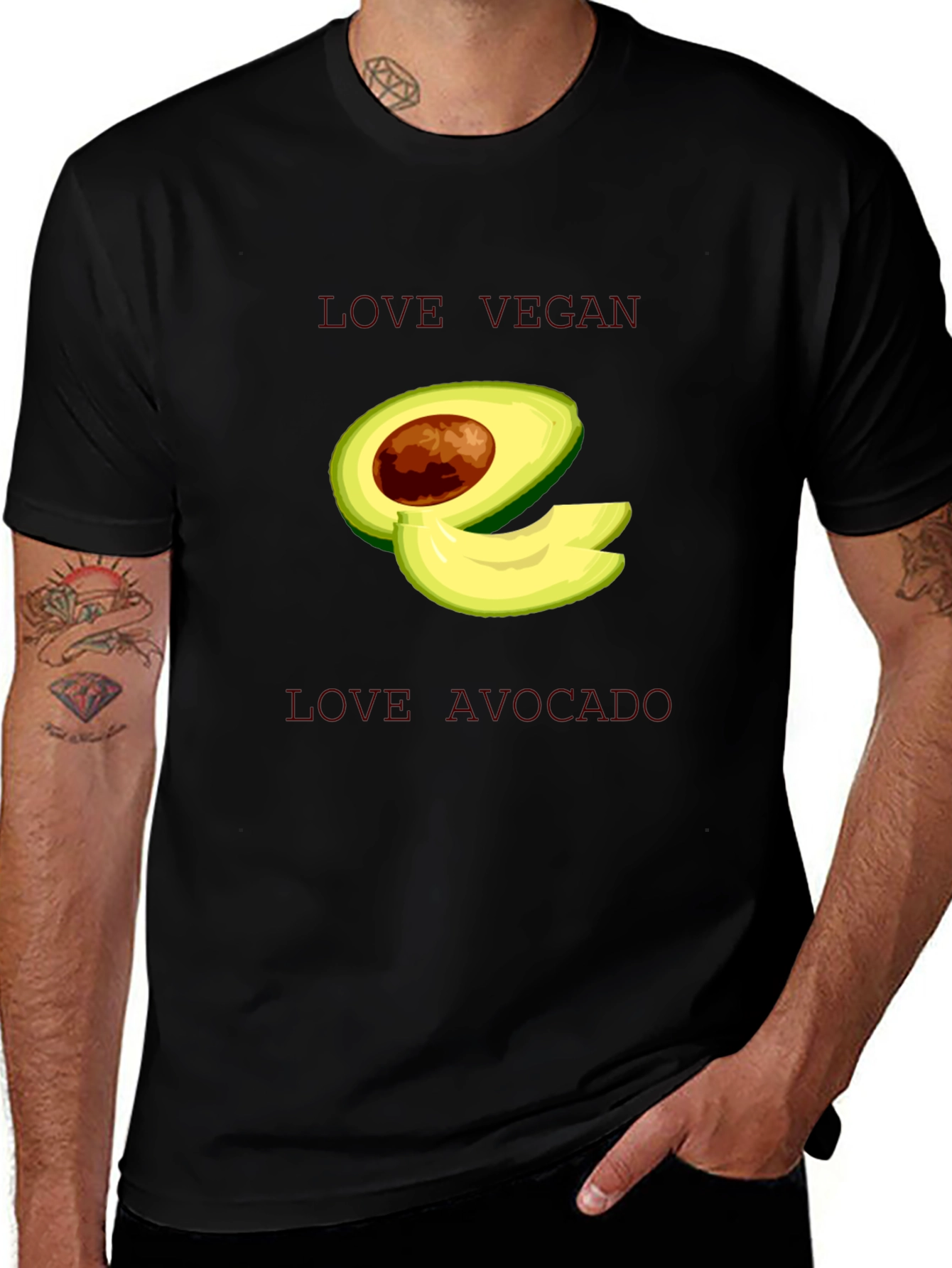 Love Vegan Avocado T-Shirt