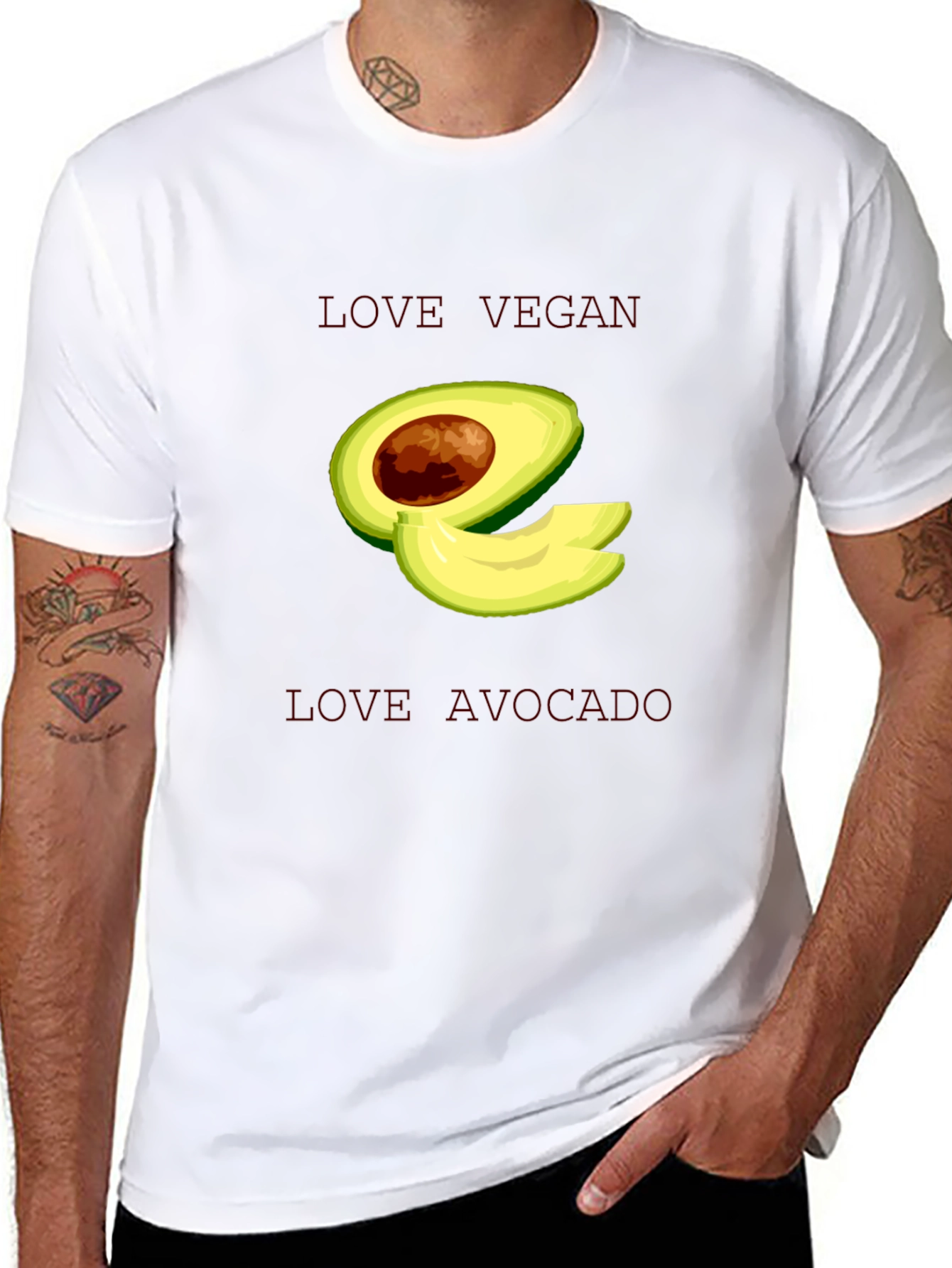 Love Vegan Avocado T-Shirt
