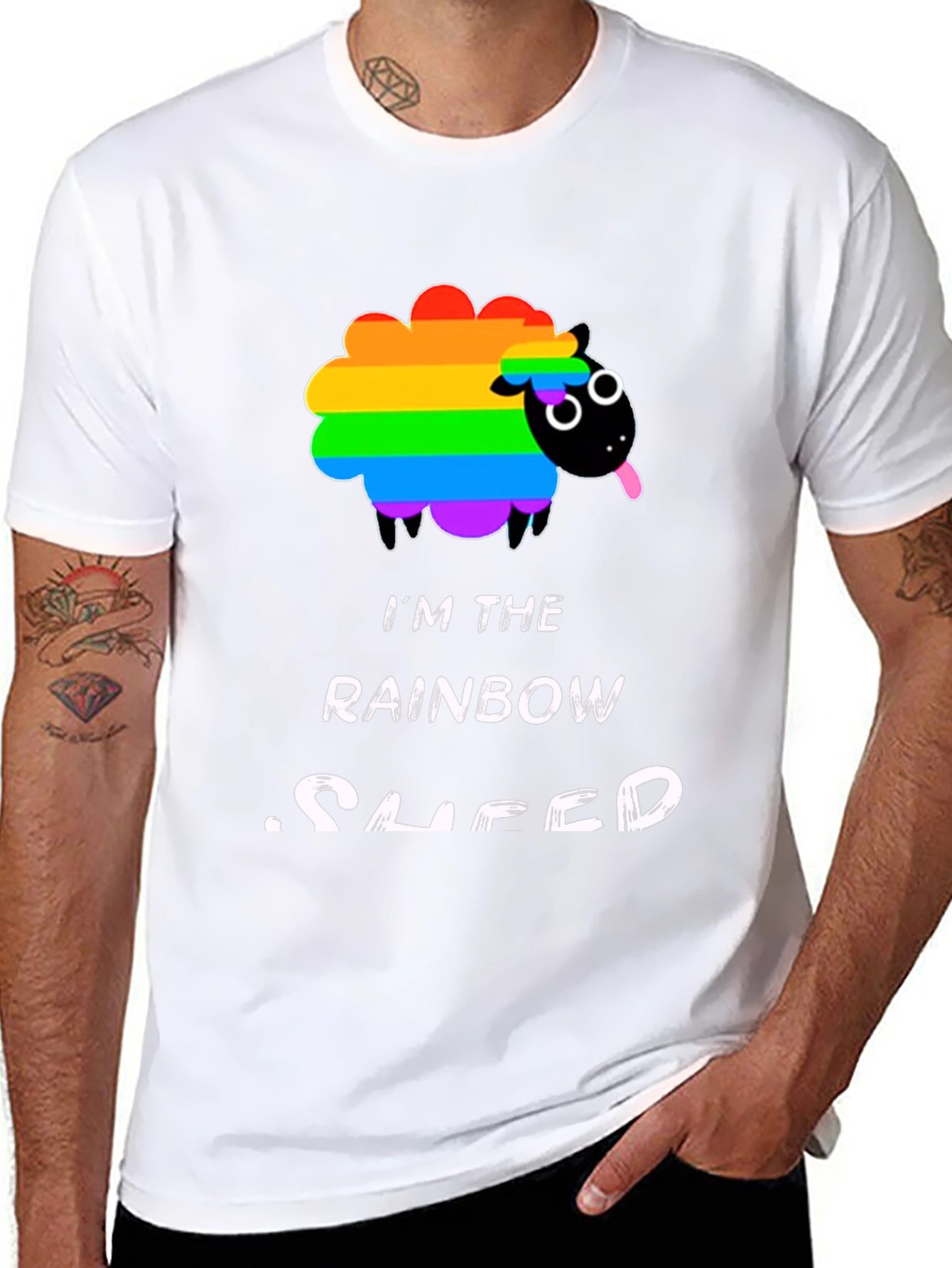 Rainbow Sheep T-Shirt - Pride Graphic Tee