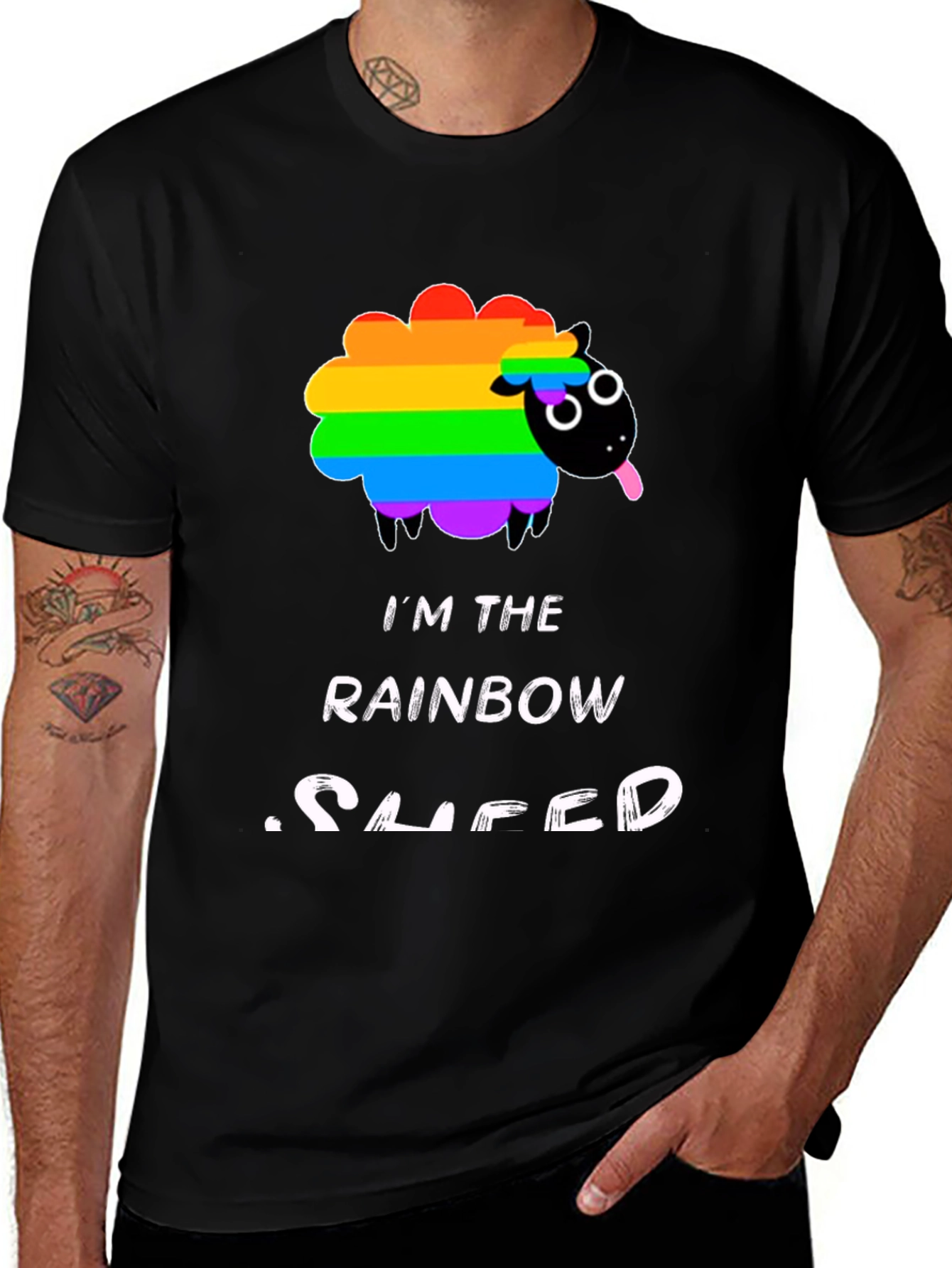 Rainbow Sheep T-Shirt - Pride Graphic Tee
