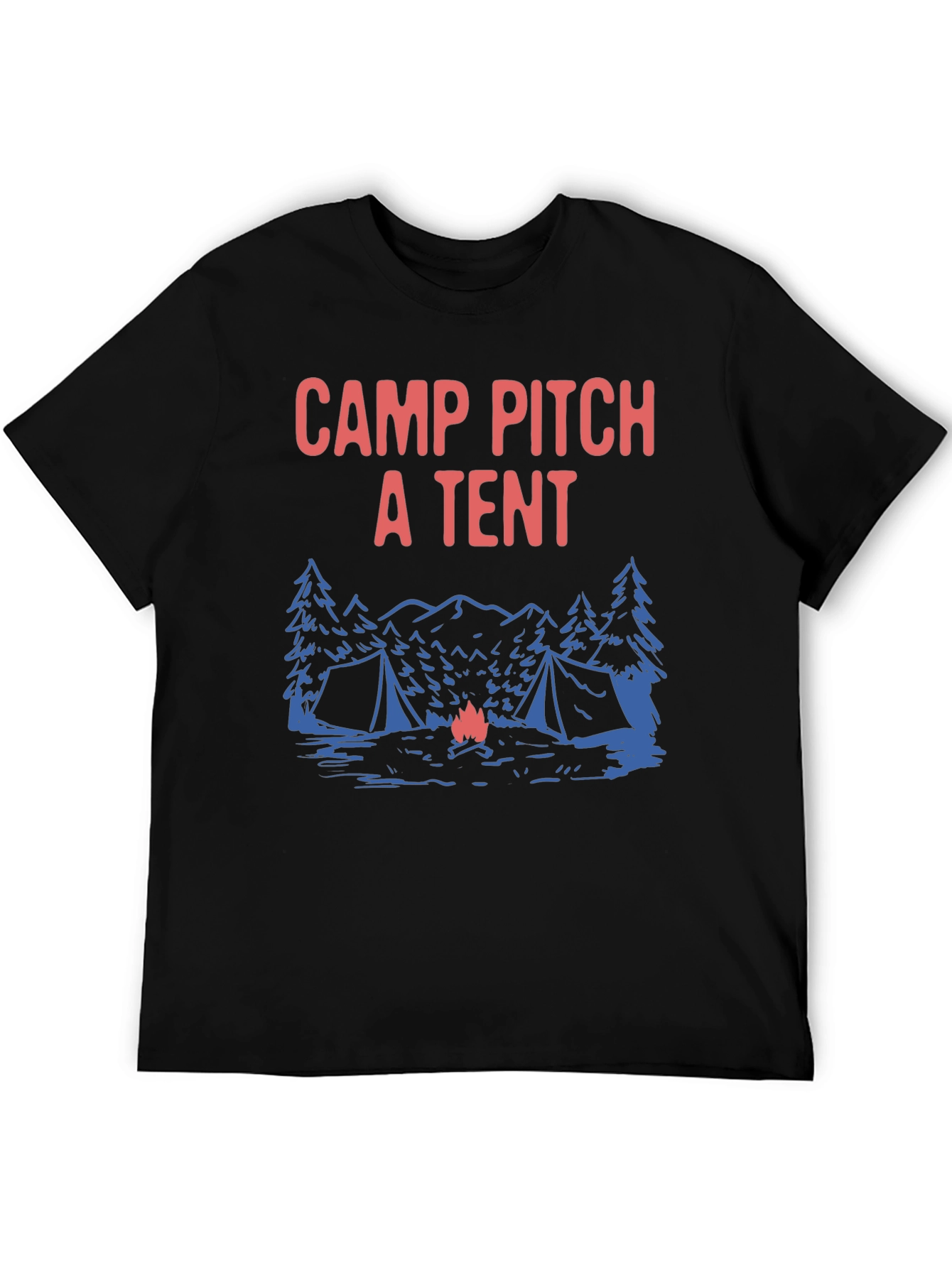Camp Pitch a Tent Graphic T-Shirt