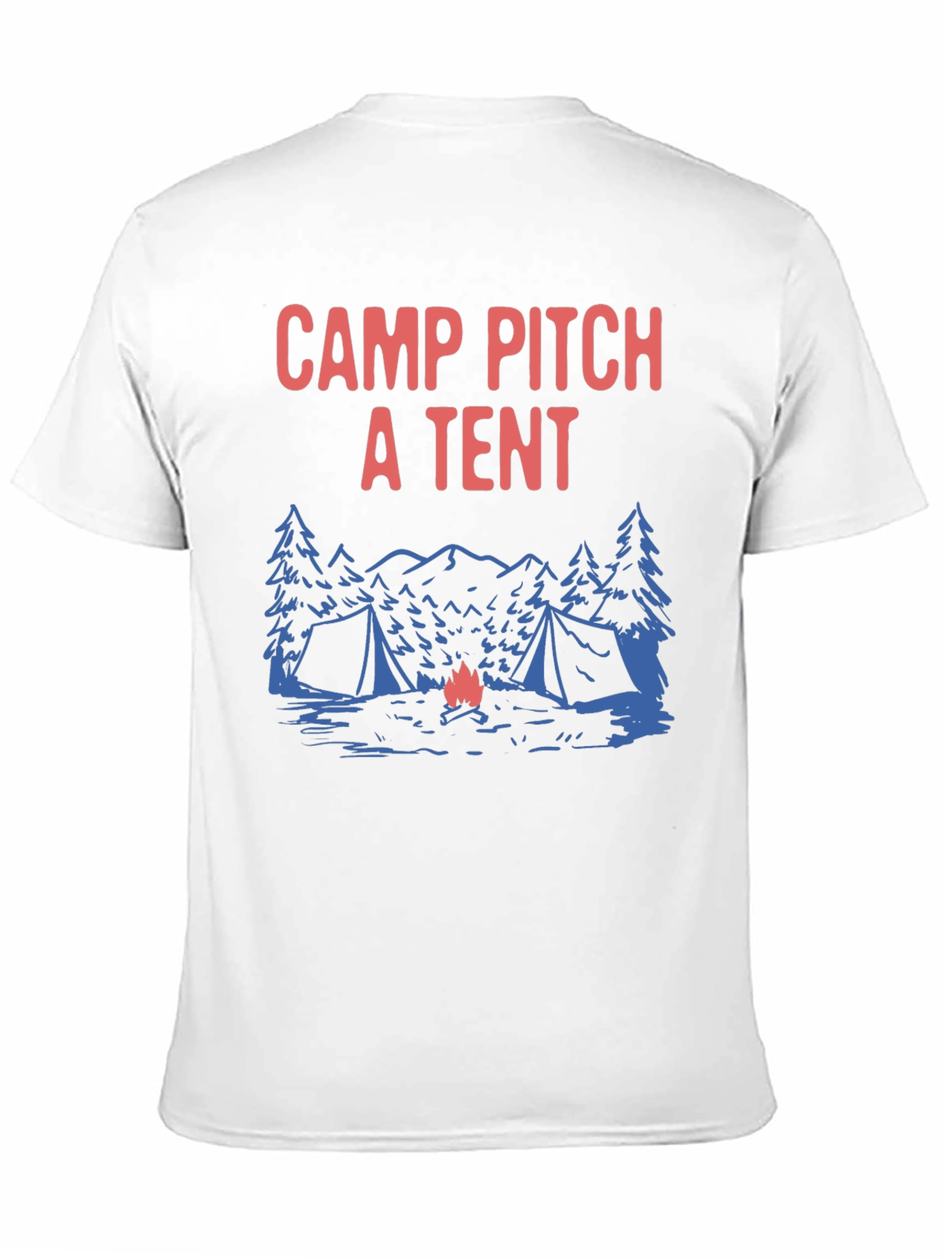 Camp Pitch a Tent Graphic T-Shirt