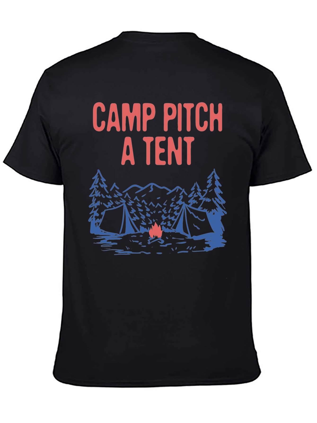 Camp Pitch a Tent Graphic T-Shirt