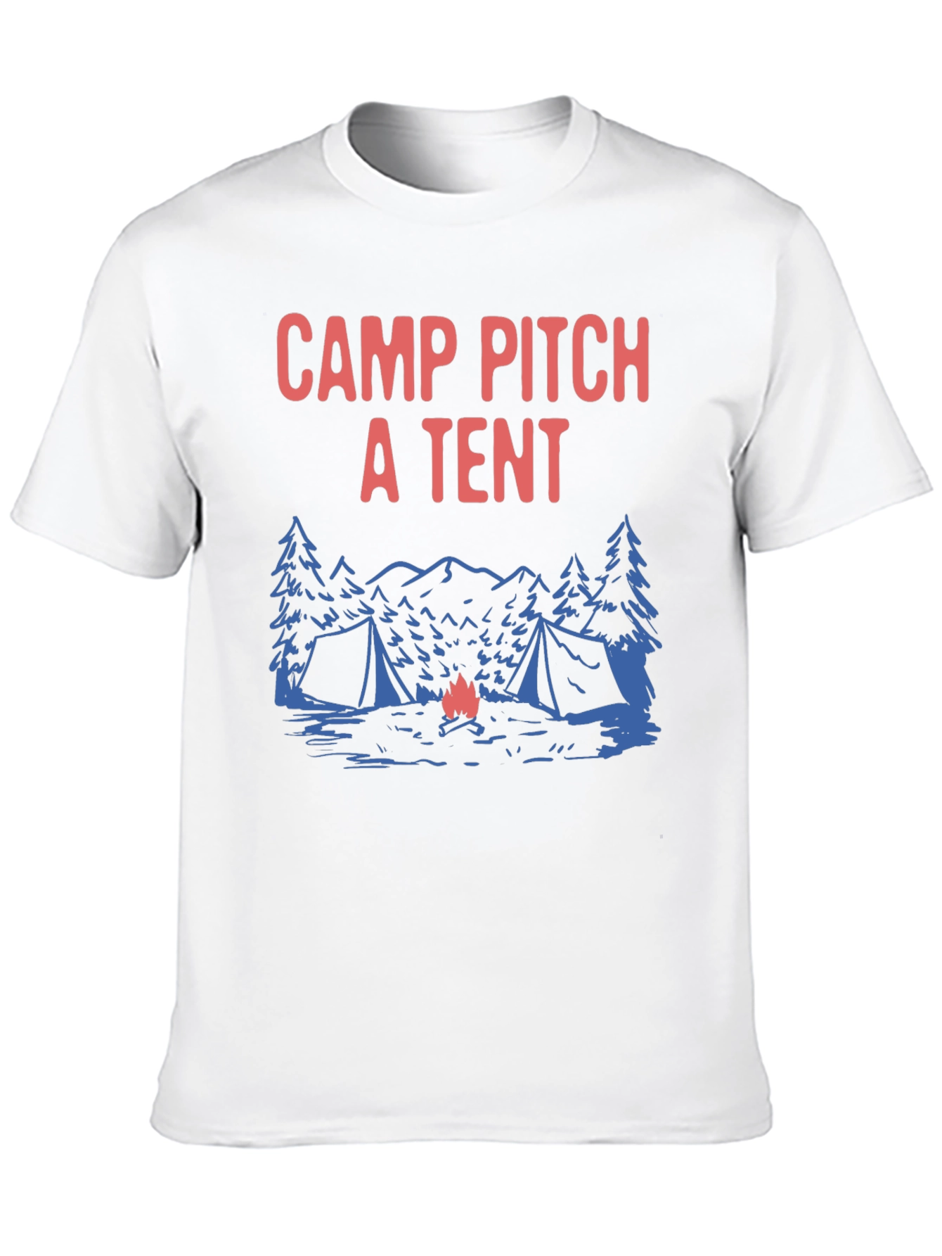 Camp Pitch a Tent Graphic T-Shirt