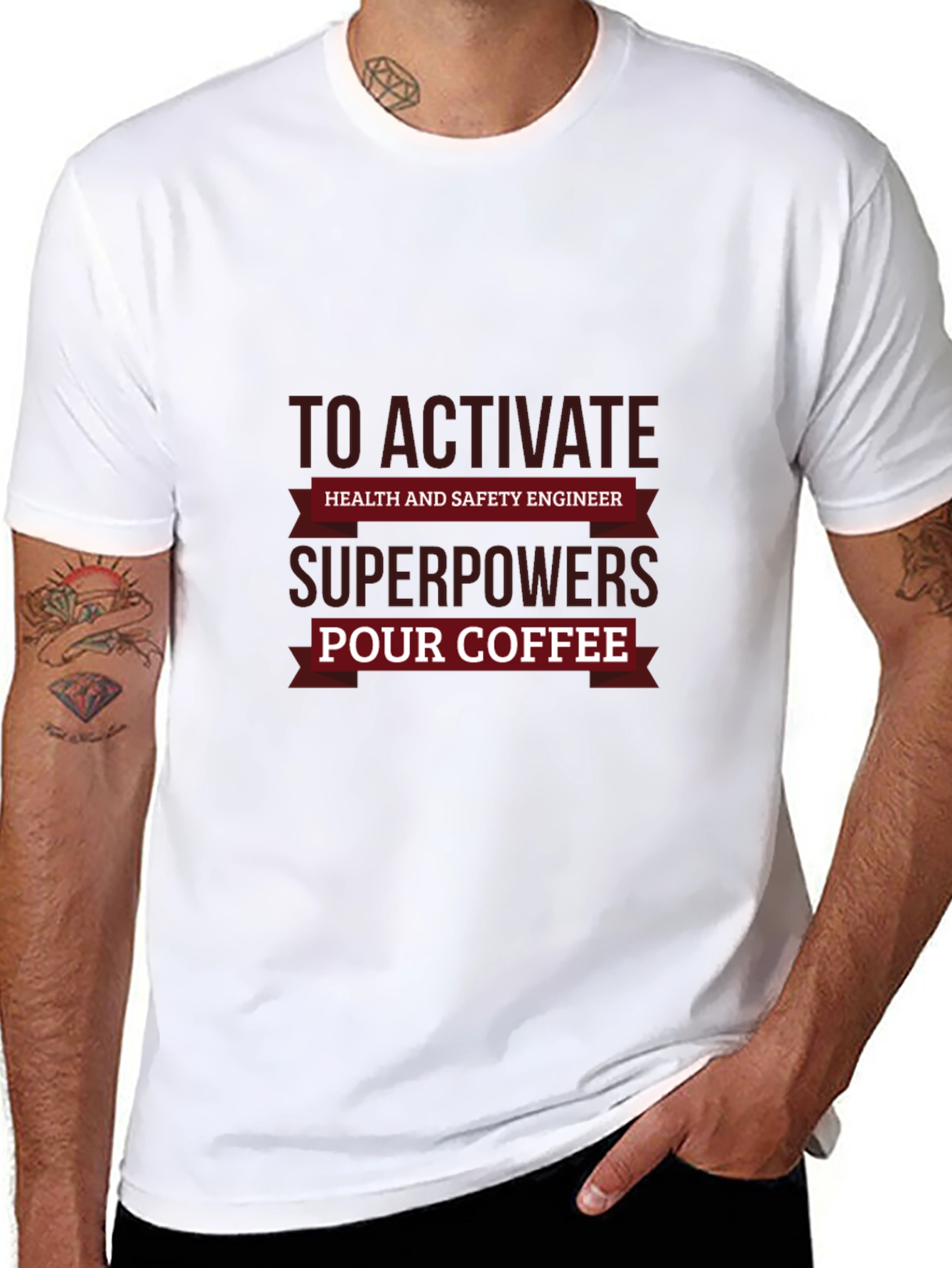 Health & Safety Engineer Superpowers Coffee T-Shirt