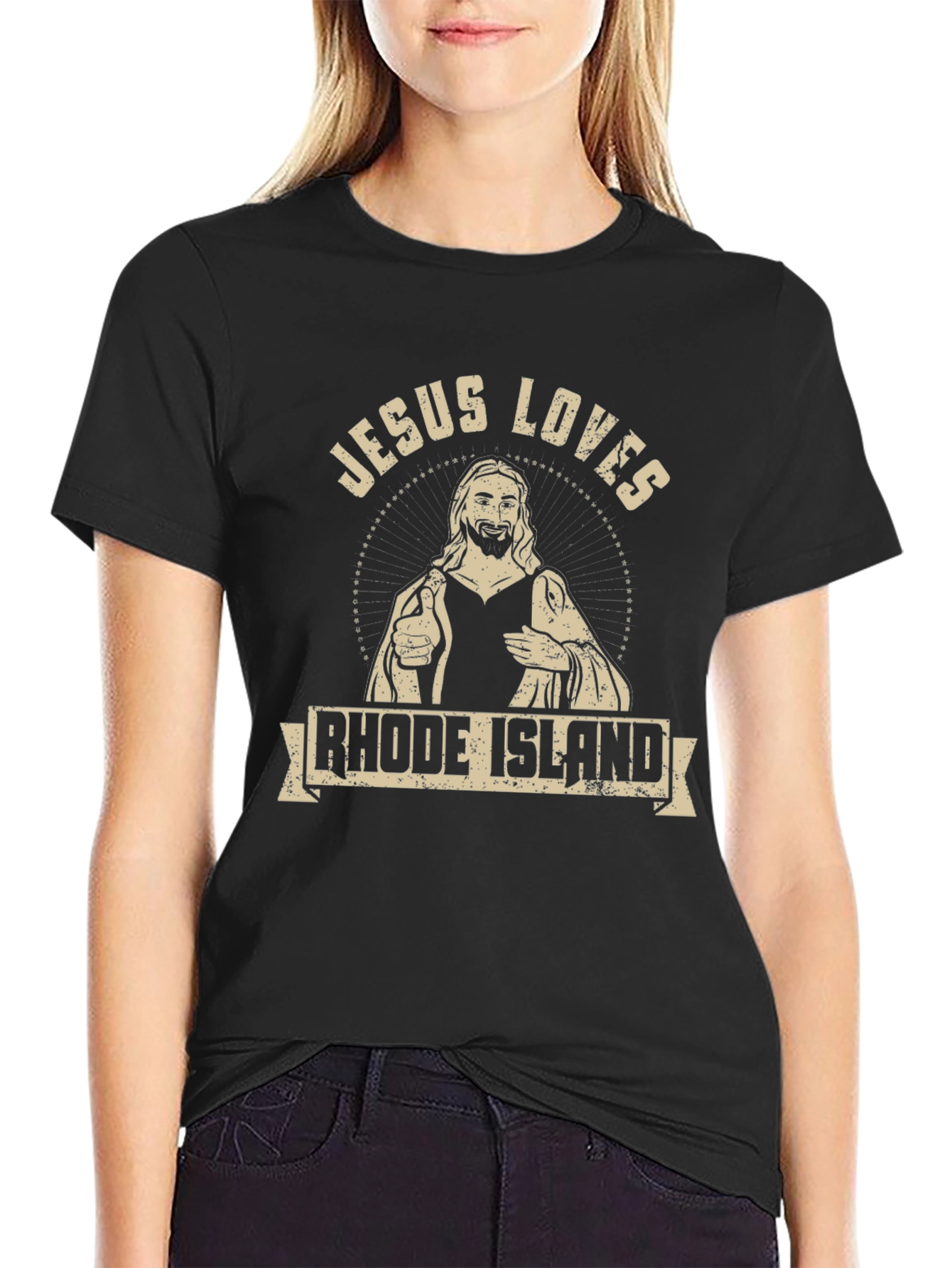 Jesus Loves Rhode Island T-Shirt