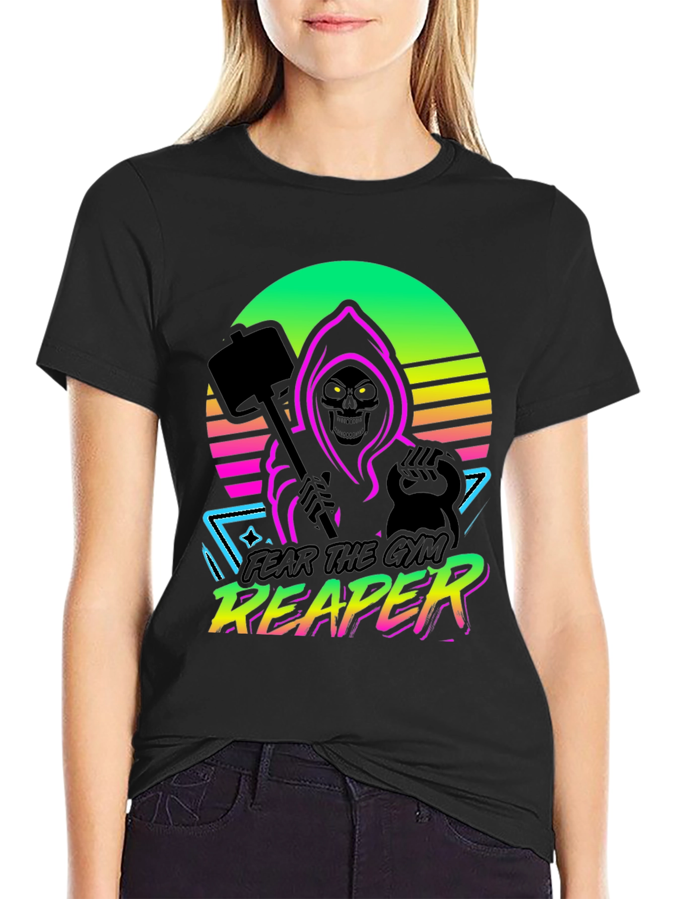 Fear the Gym Reaper Graphic T-Shirt