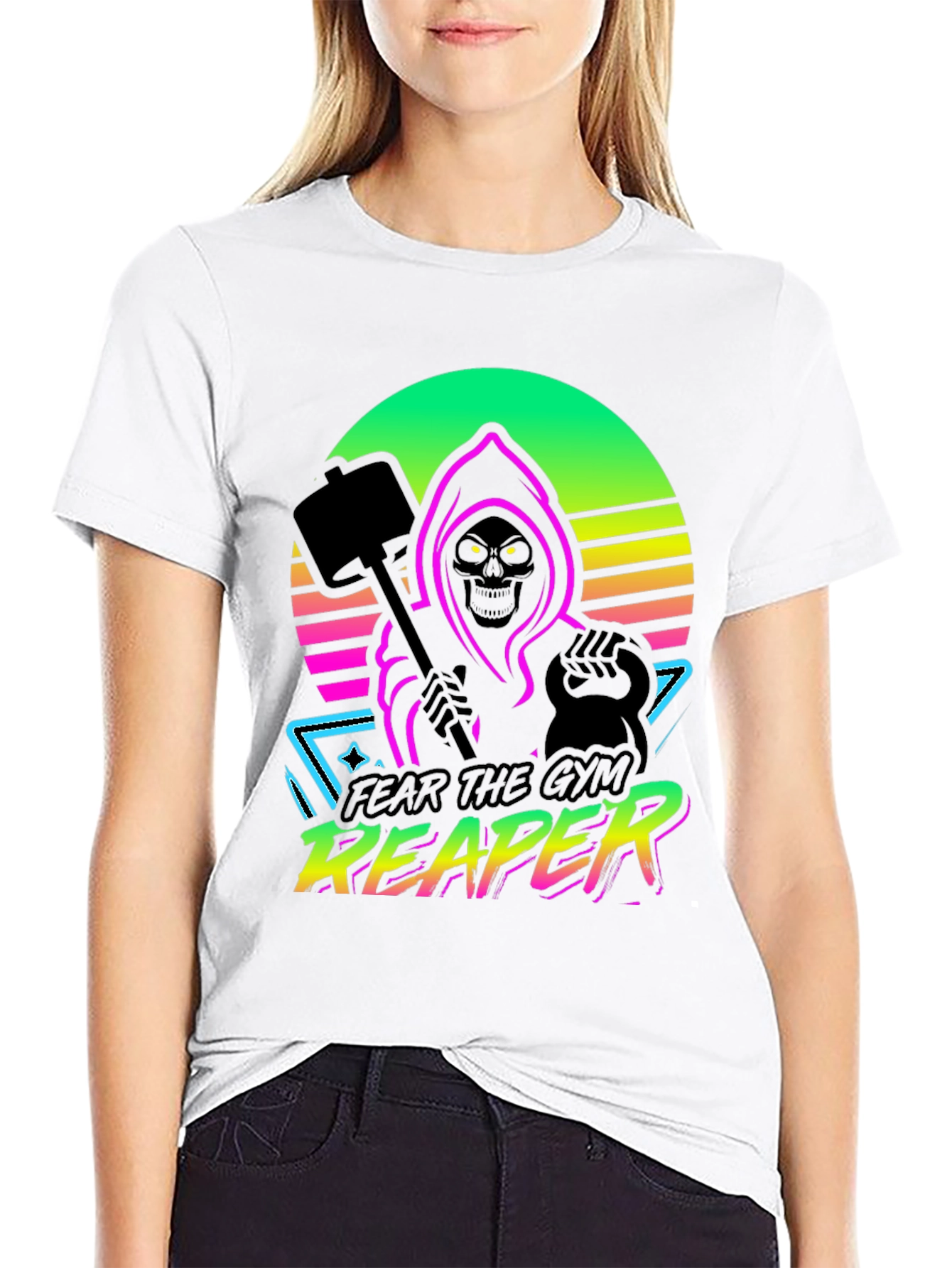 Fear the Gym Reaper Graphic T-Shirt