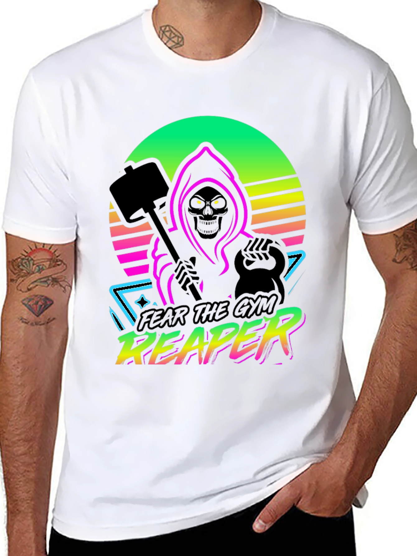 Fear the Gym Reaper Graphic T-Shirt