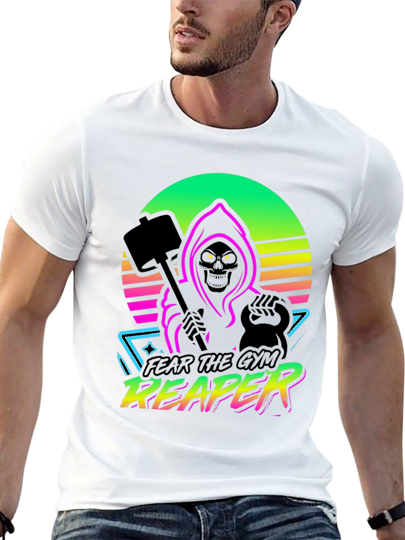 Fear the Gym Reaper Graphic T-Shirt
