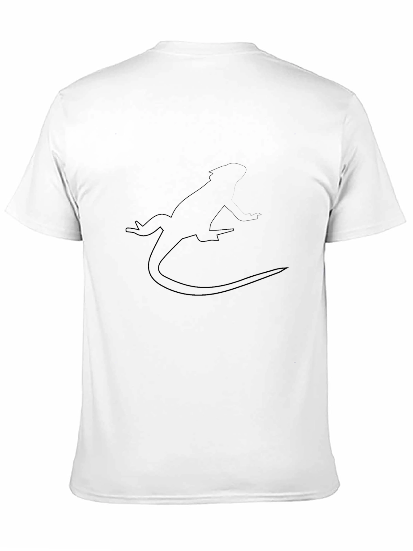 Black Lizard Outline Graphic Tee