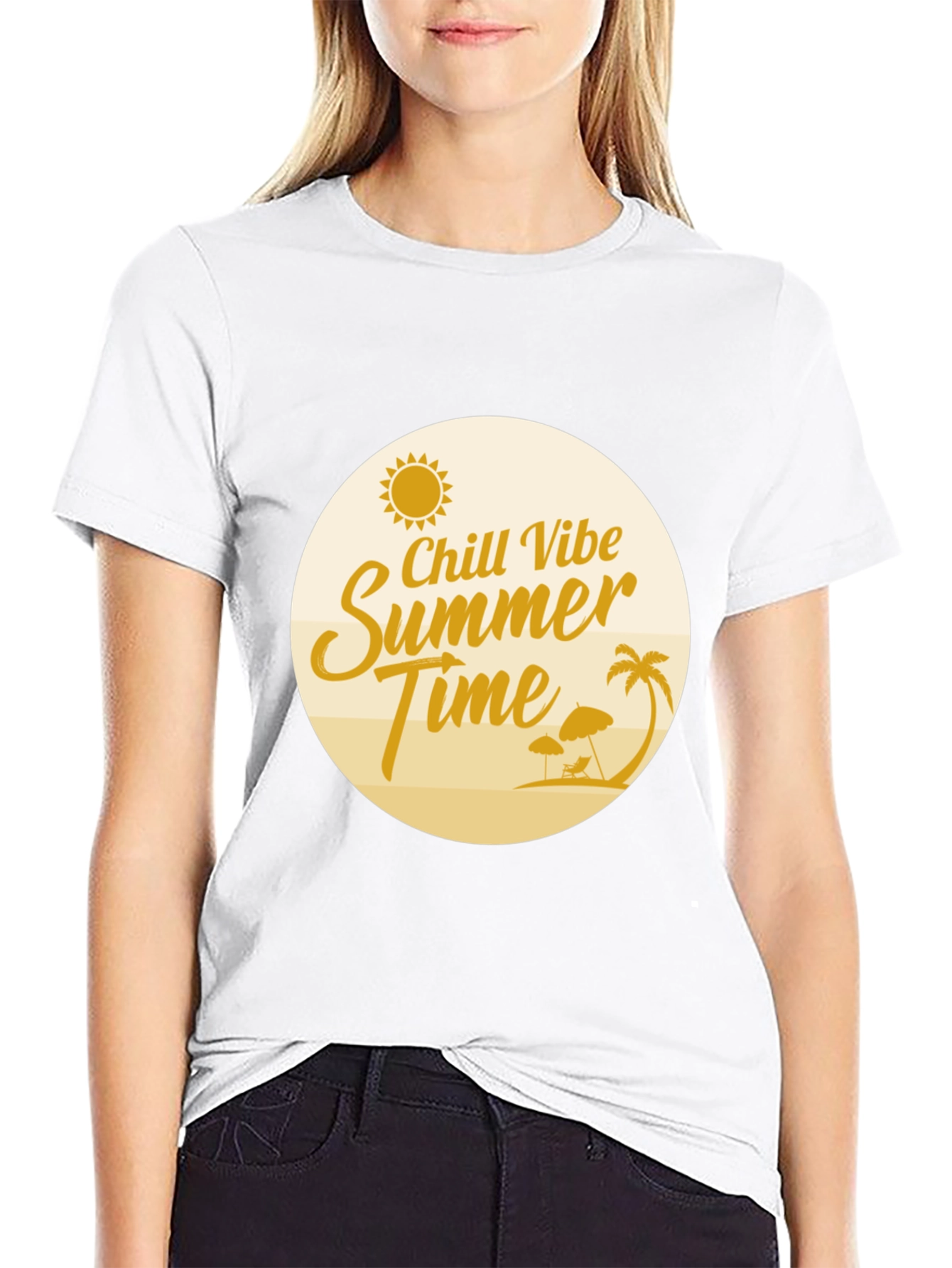 Chill Vibe Summer Time Graphic Tee