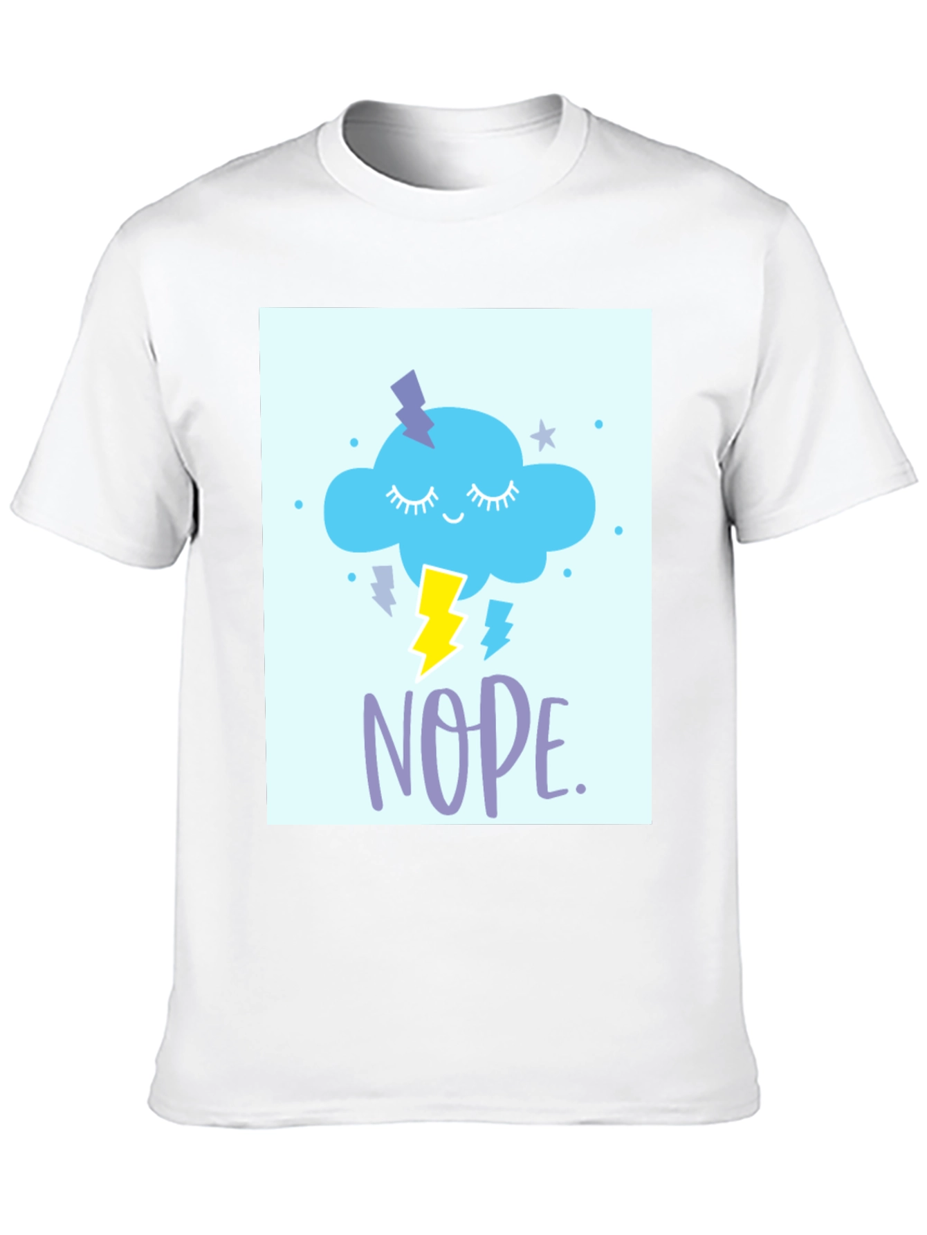 Nope Cloud T-Shirt - Weather Humor Tee