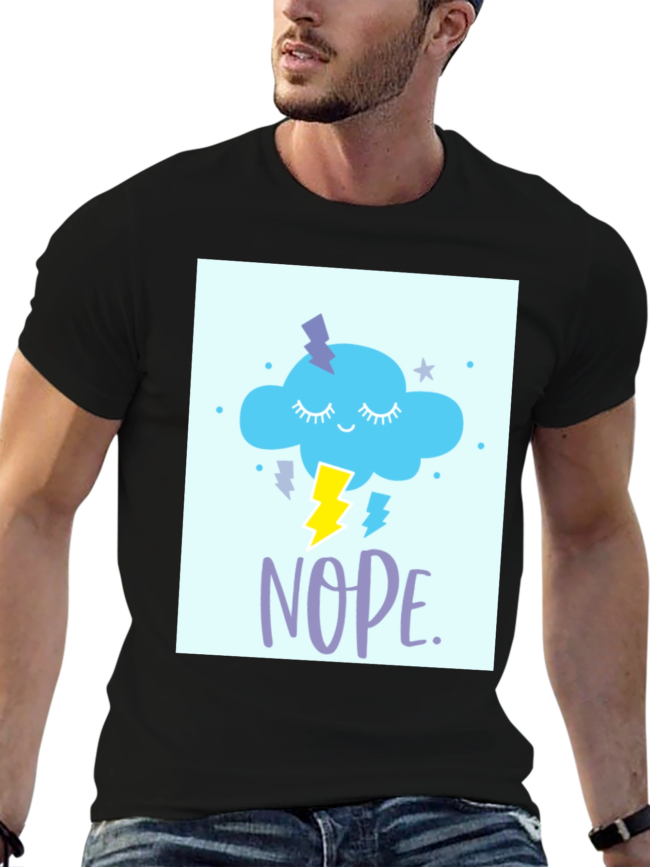 Nope Cloud T-Shirt - Weather Humor Tee