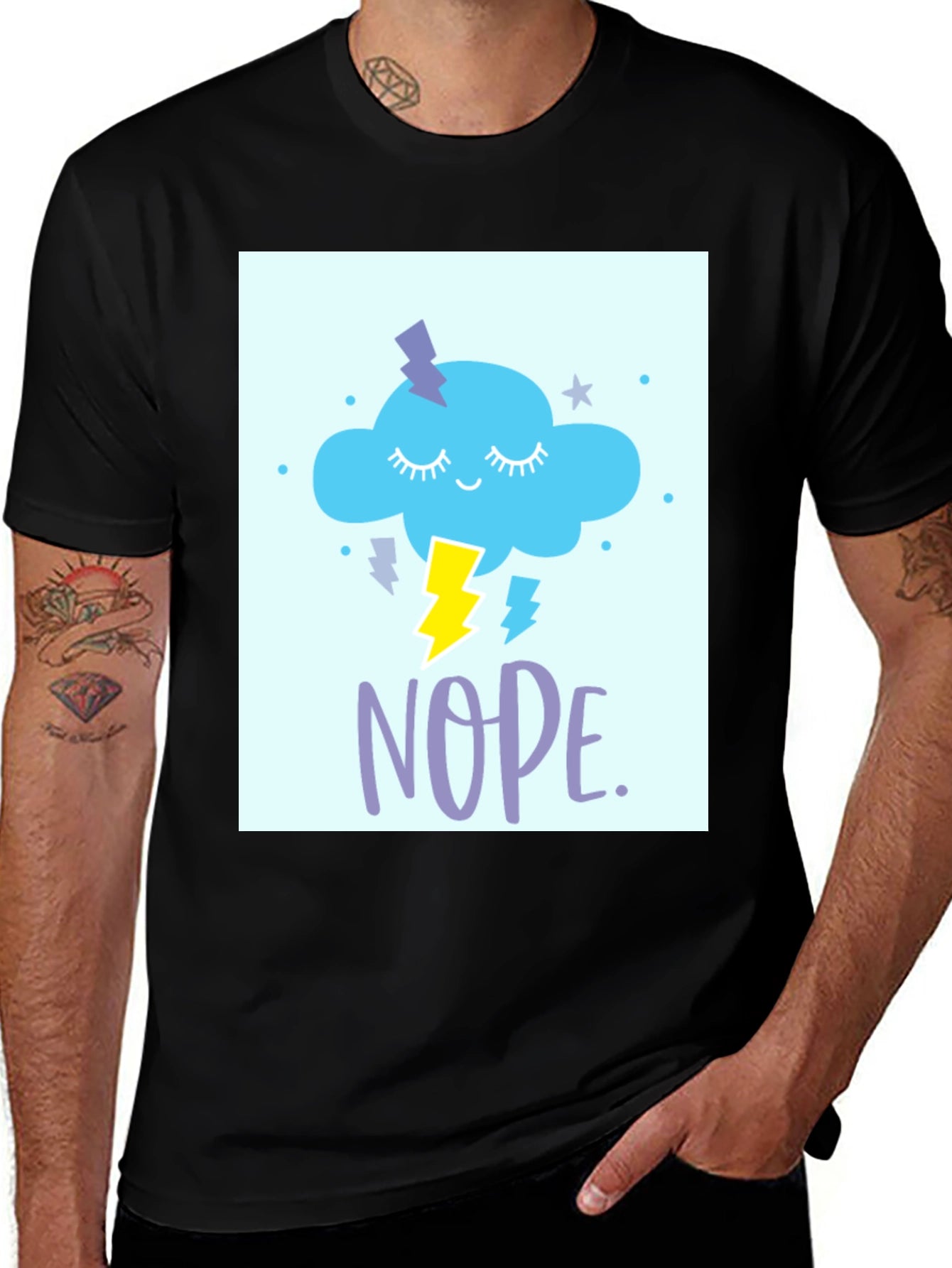 Nope Cloud T-Shirt - Weather Humor Tee