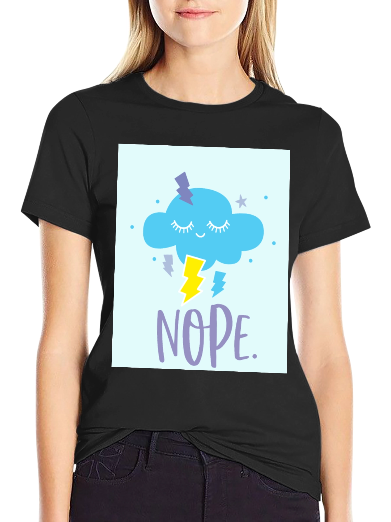 Nope Cloud T-Shirt - Weather Humor Tee