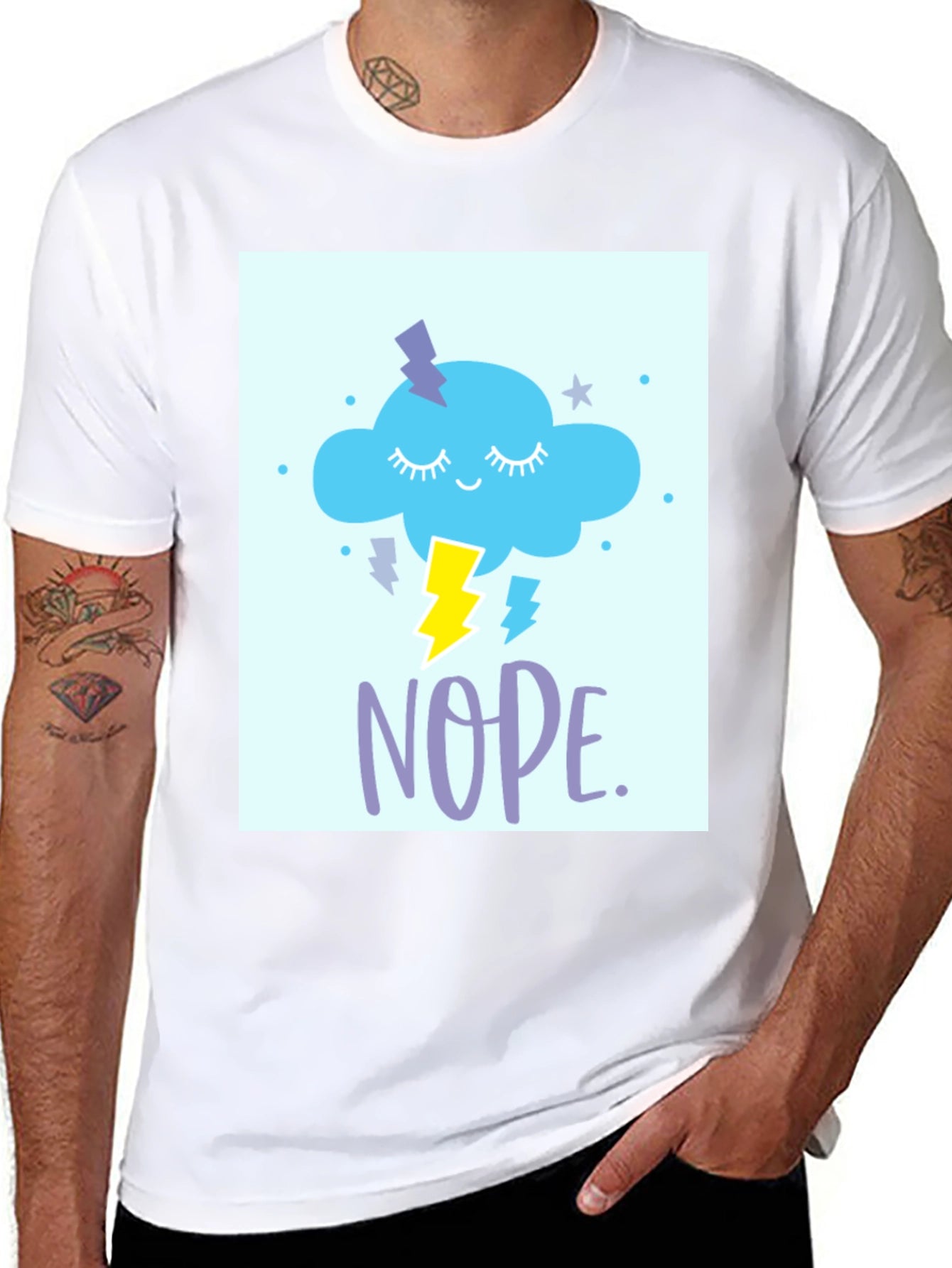 Nope Cloud T-Shirt - Weather Humor Tee
