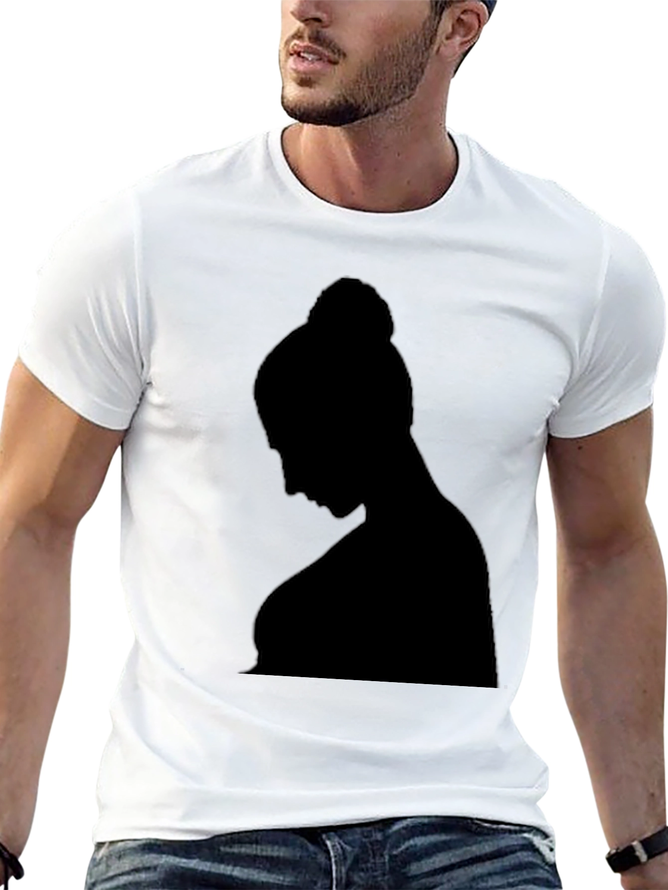 Silhouette Graphic Tee - Unisex Black T-Shirt