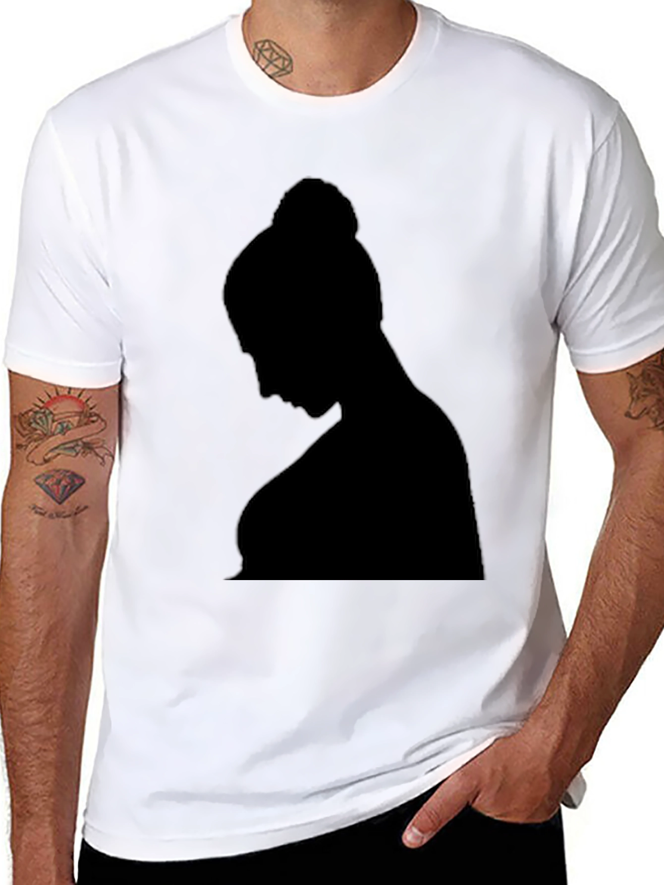 Silhouette Graphic Tee - Unisex Black T-Shirt