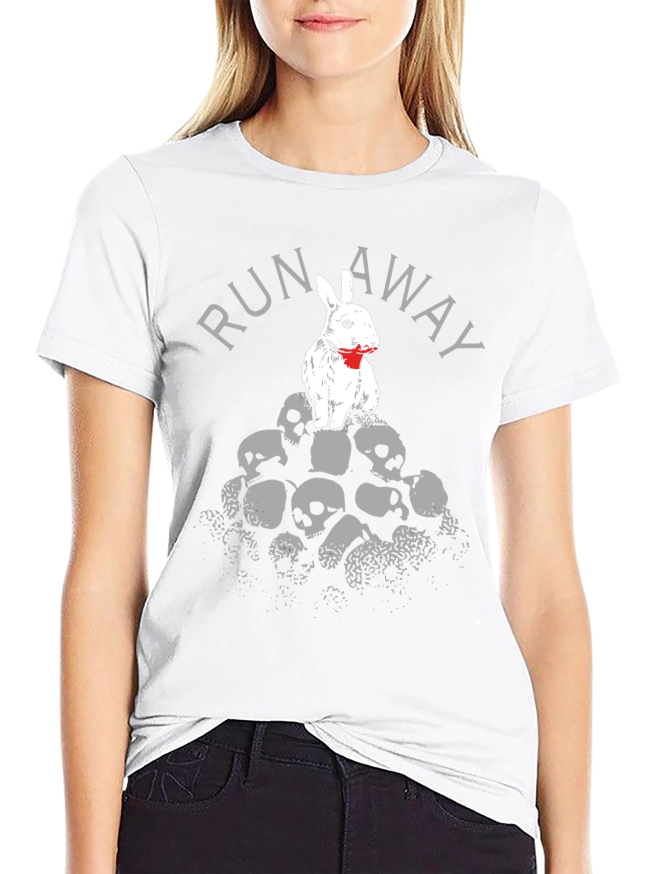 Run Away Bunny T-Shirt - Skull Pile Tee
