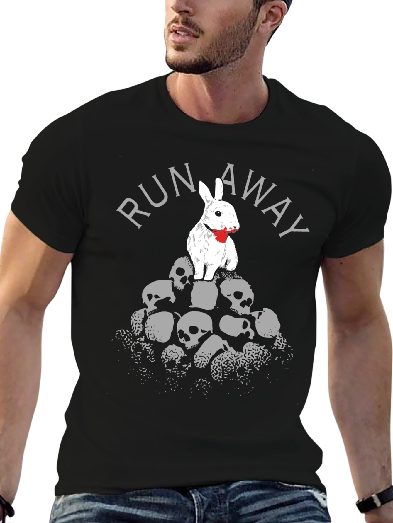 Run Away Bunny T-Shirt - Skull Pile Tee