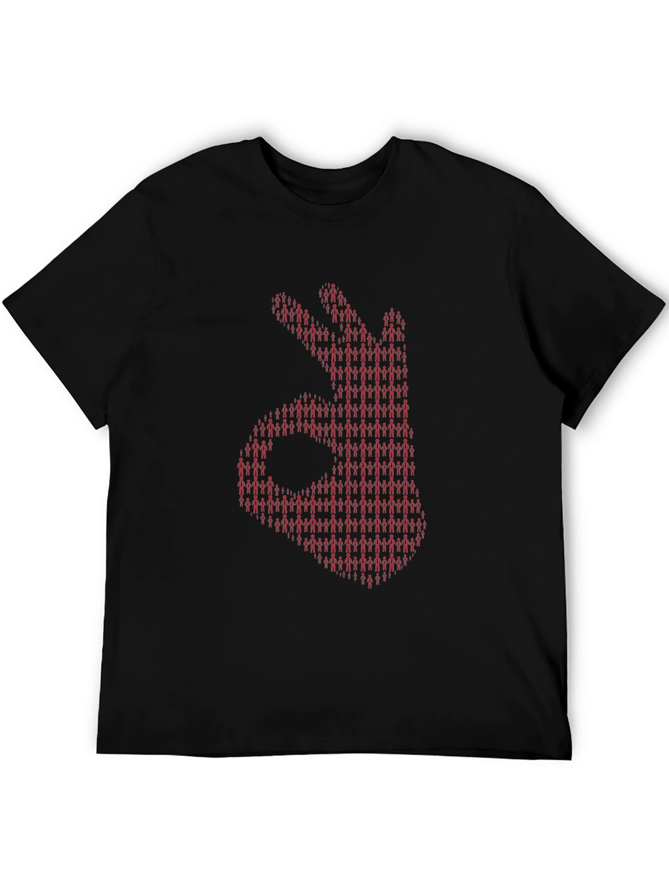 OK Hand Sign Graphic Tee - Unique Design