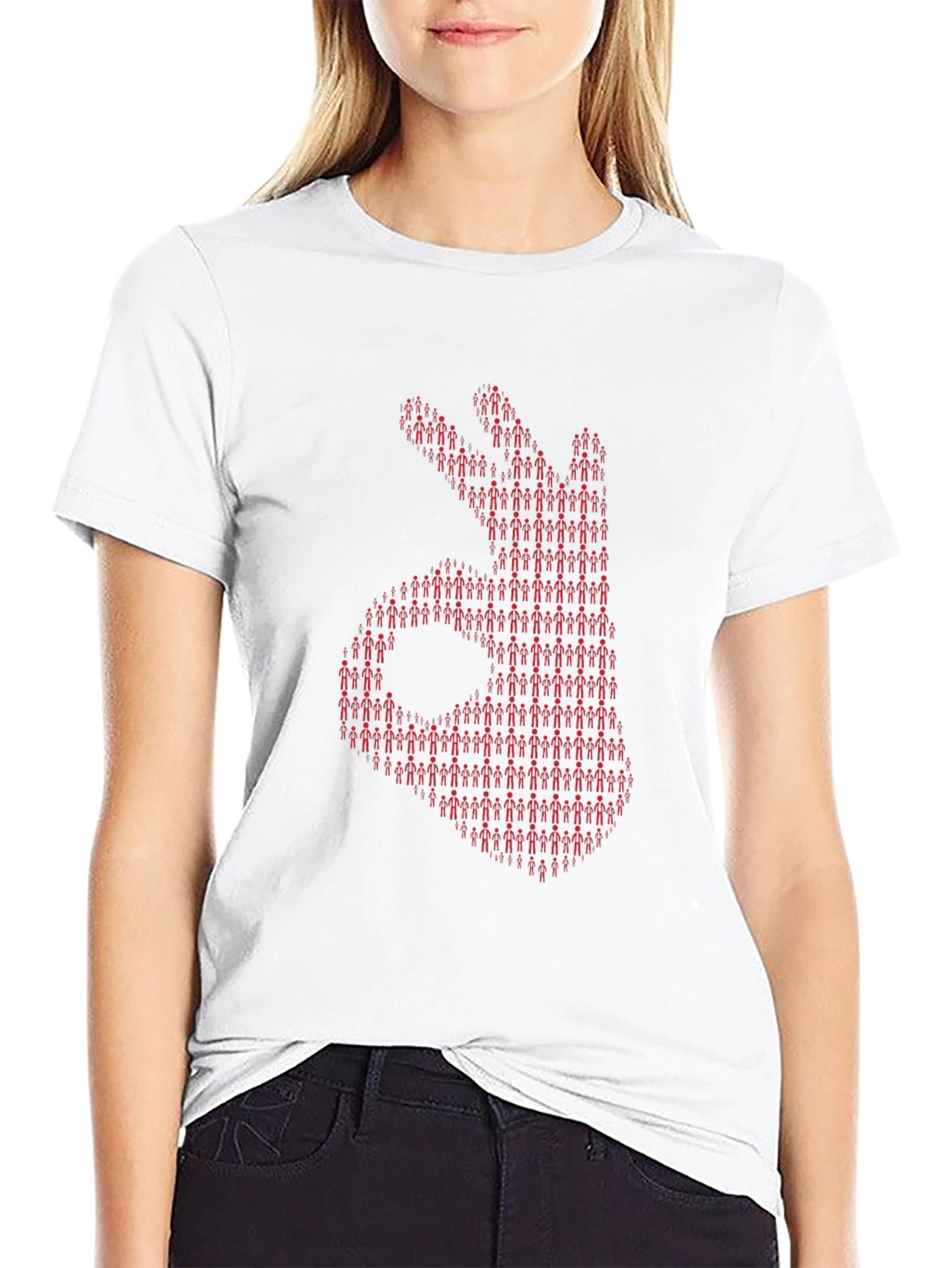 OK Hand Sign Graphic Tee - Unique Design