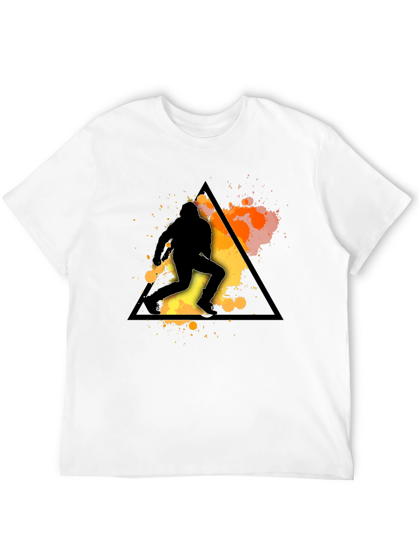 Silhouette Runner Graphic Tee - Mens Black T-Shirt