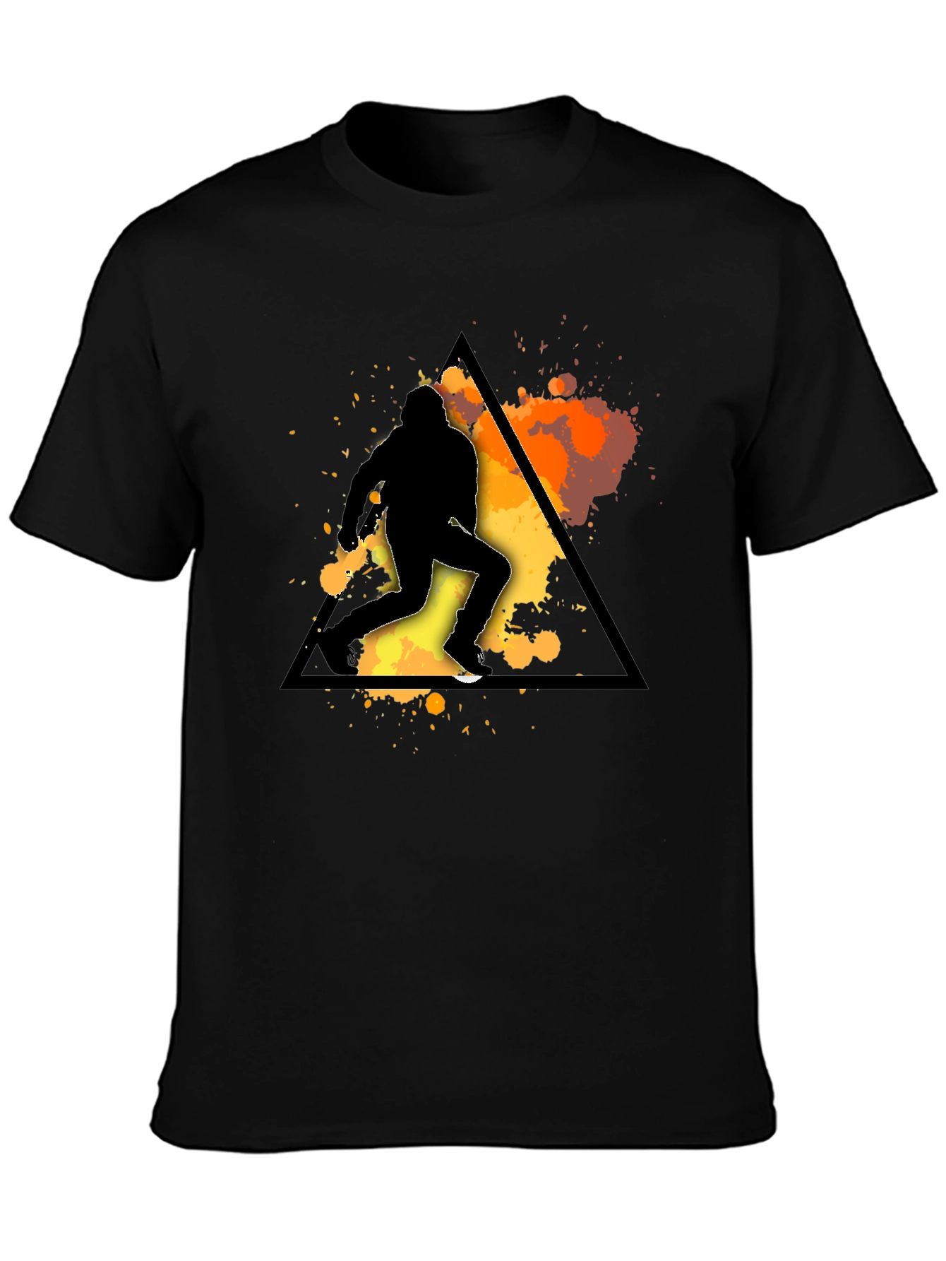 Silhouette Runner Graphic Tee - Mens Black T-Shirt