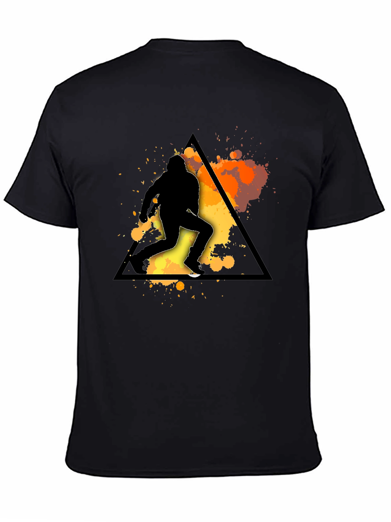 Silhouette Runner Graphic Tee - Mens Black T-Shirt