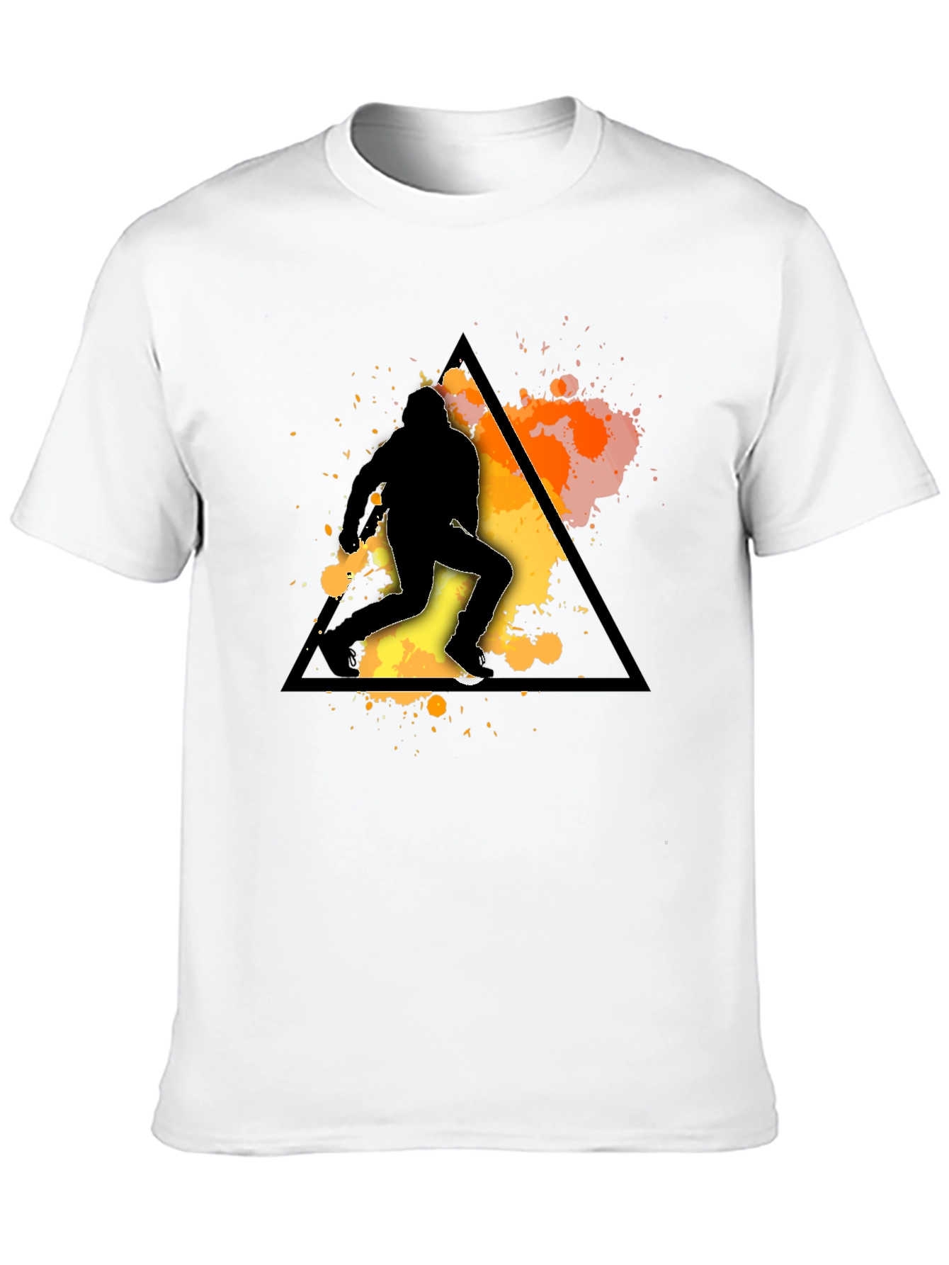 Silhouette Runner Graphic Tee - Mens Black T-Shirt