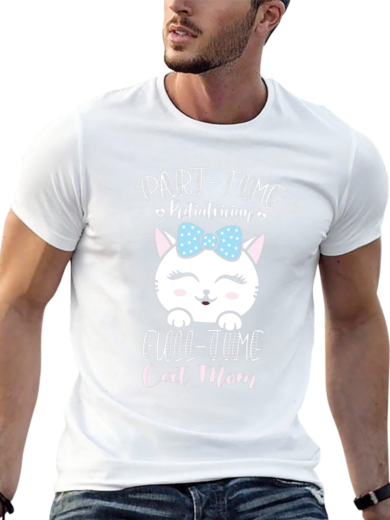 Part-Time Pediatrician Full-Time Cat Mom T-Shirt