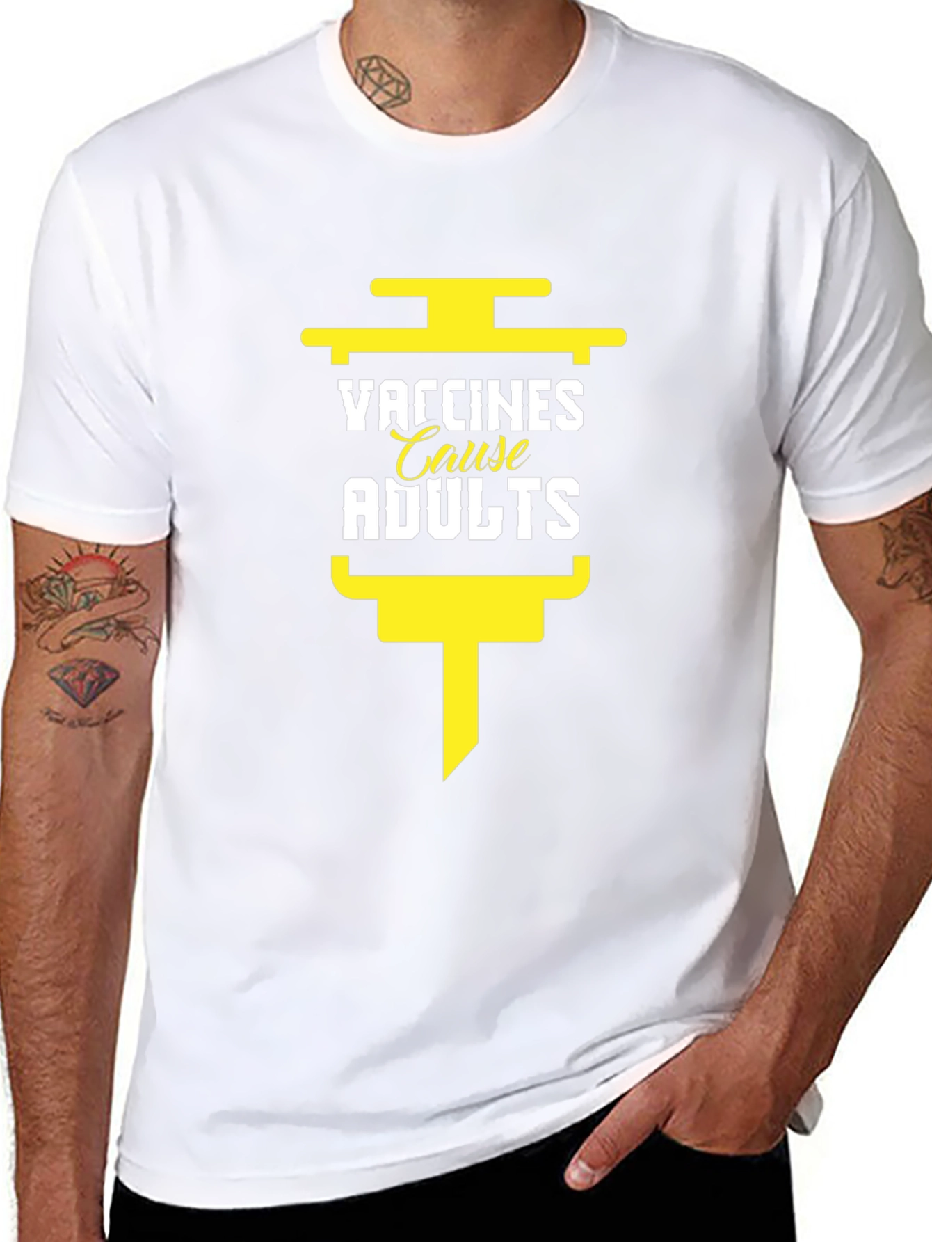 Vaccines Cause Adults T-Shirt - Funny Vaccination Tee