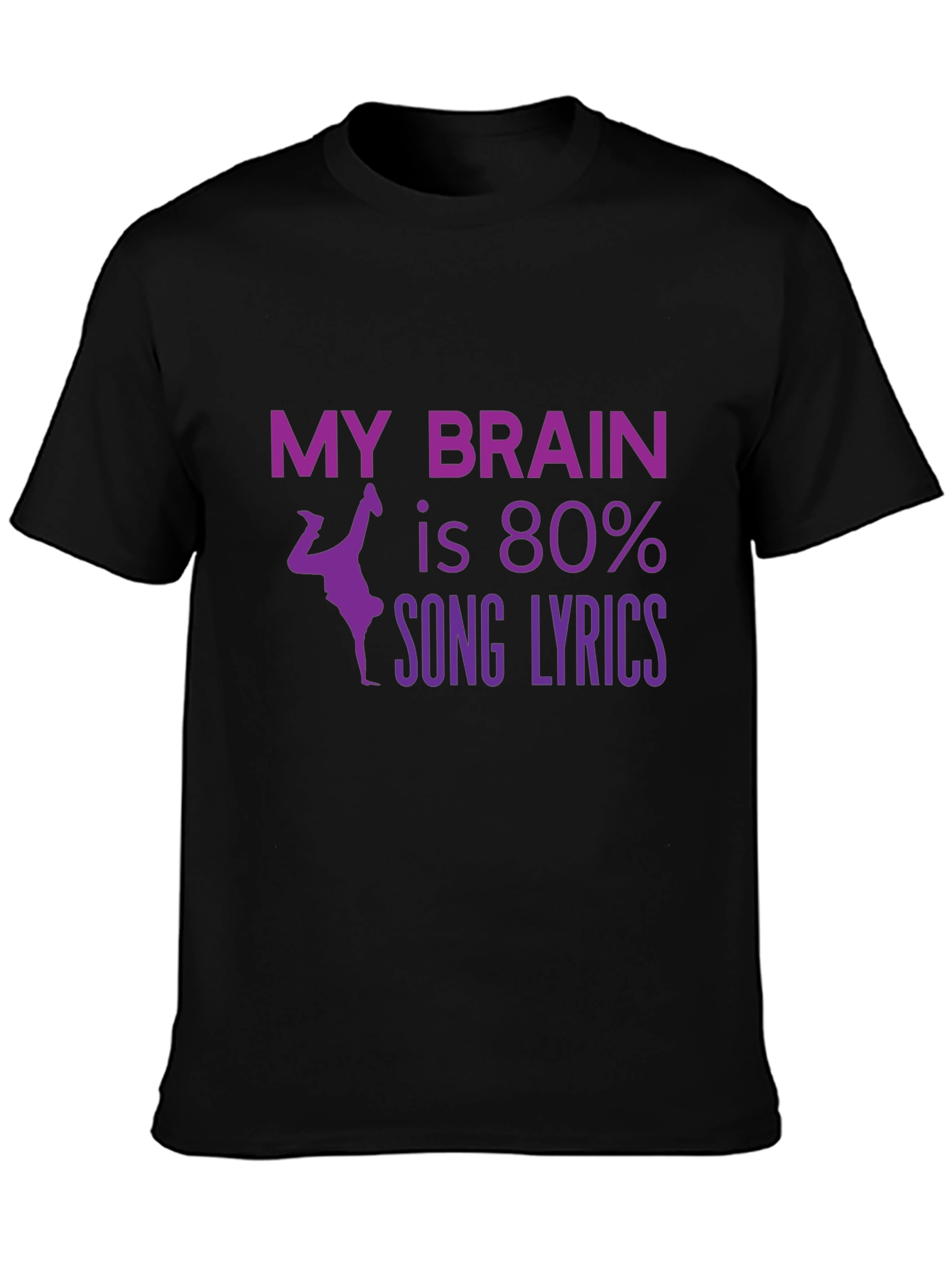 Song Lyrics Brain T-Shirt