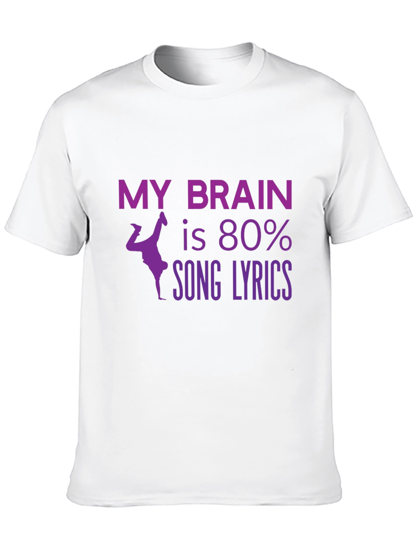 Song Lyrics Brain T-Shirt